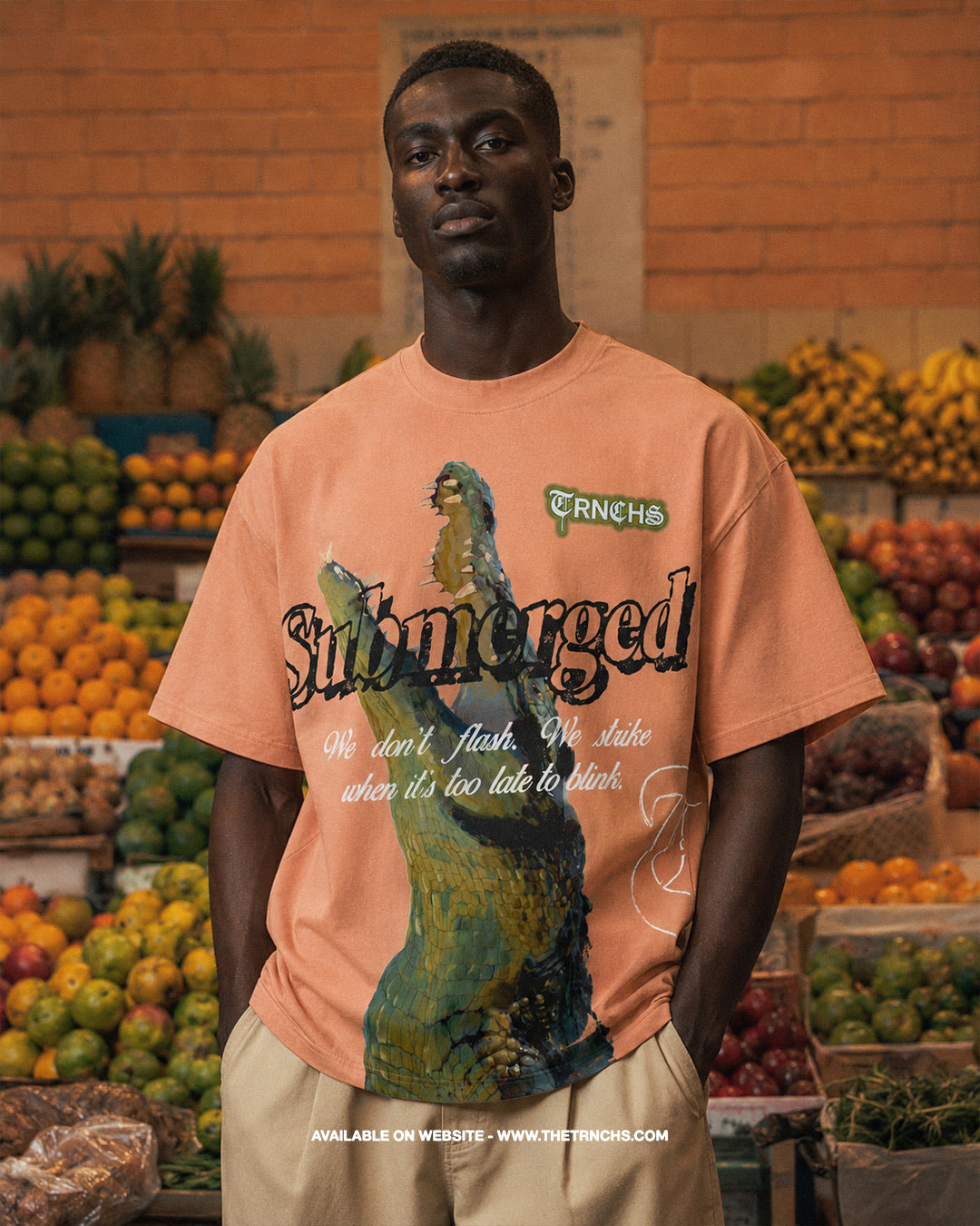 BENEATH Orange Tee -