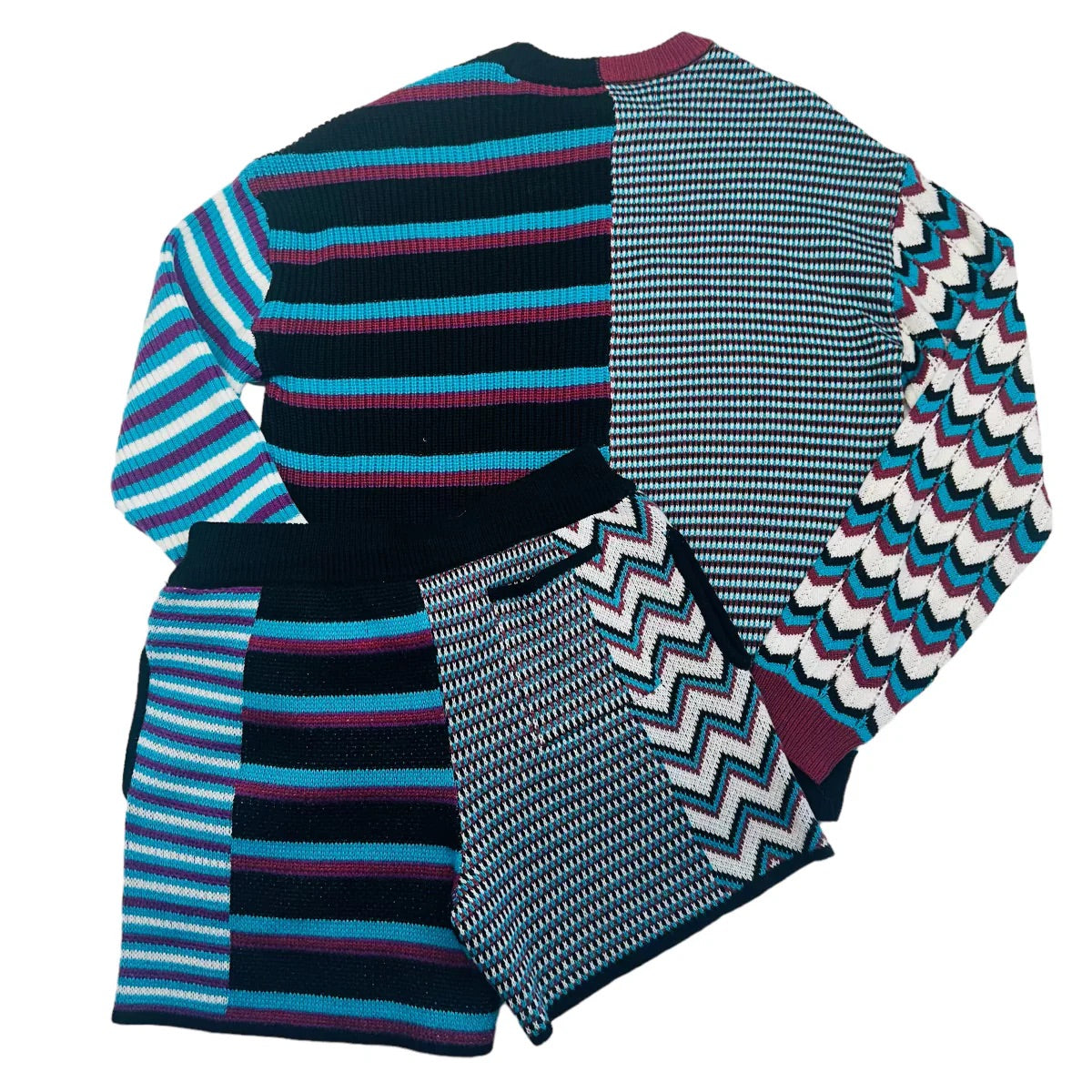 “SIDI” Blue Sweater Set