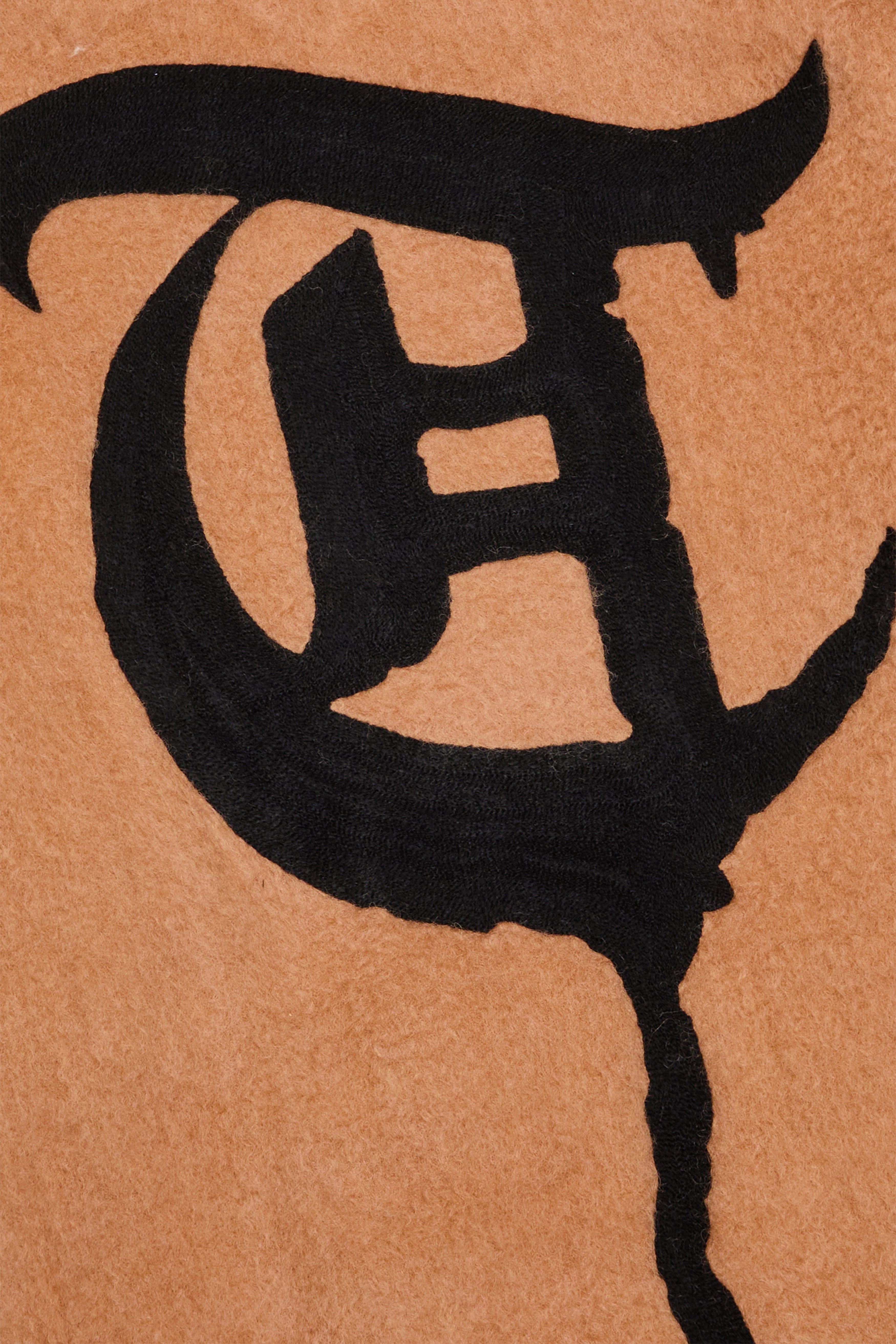 "WOLFFUR" Brown Hoodie
