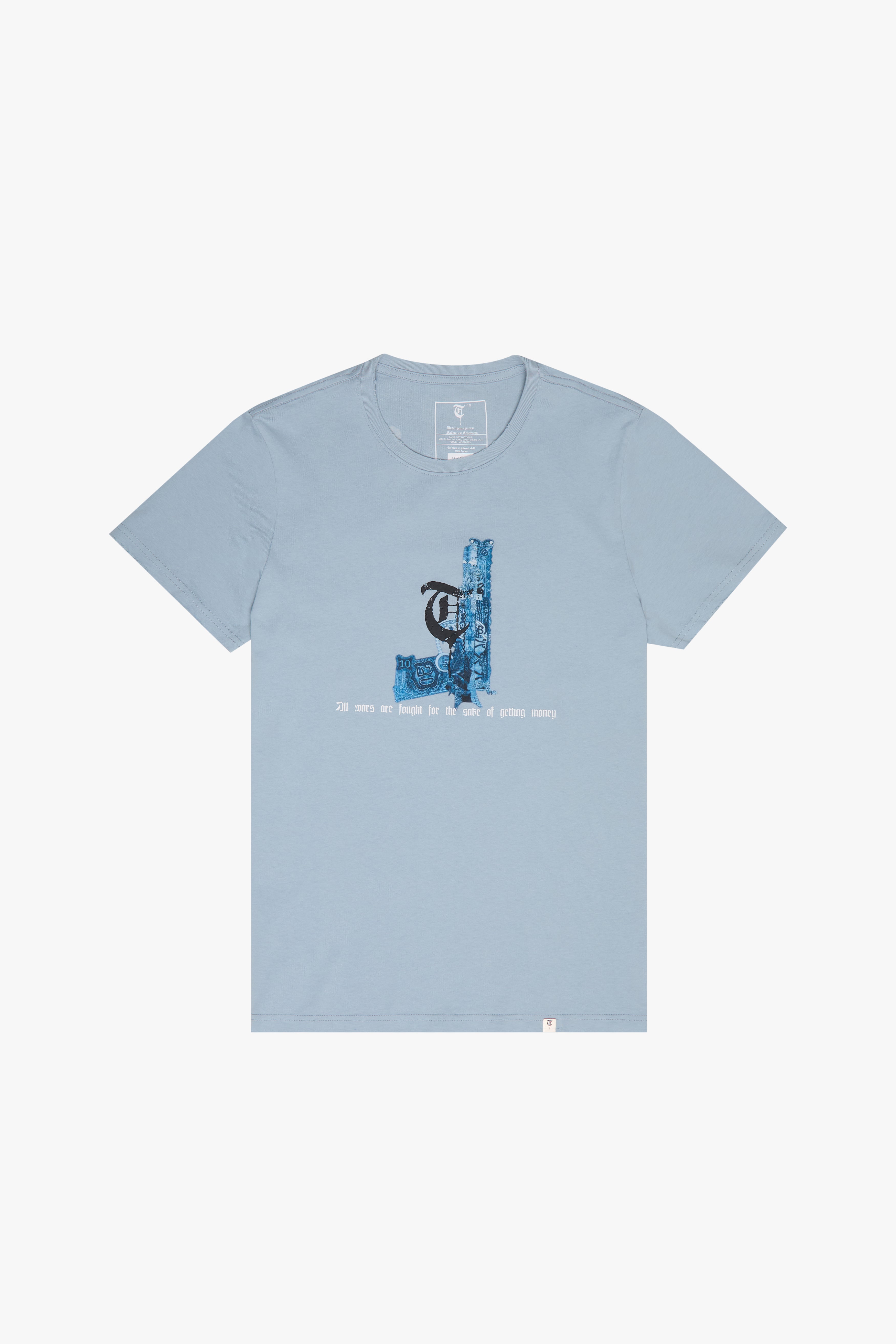 "WAR MONEY" Vintage Blue Tee