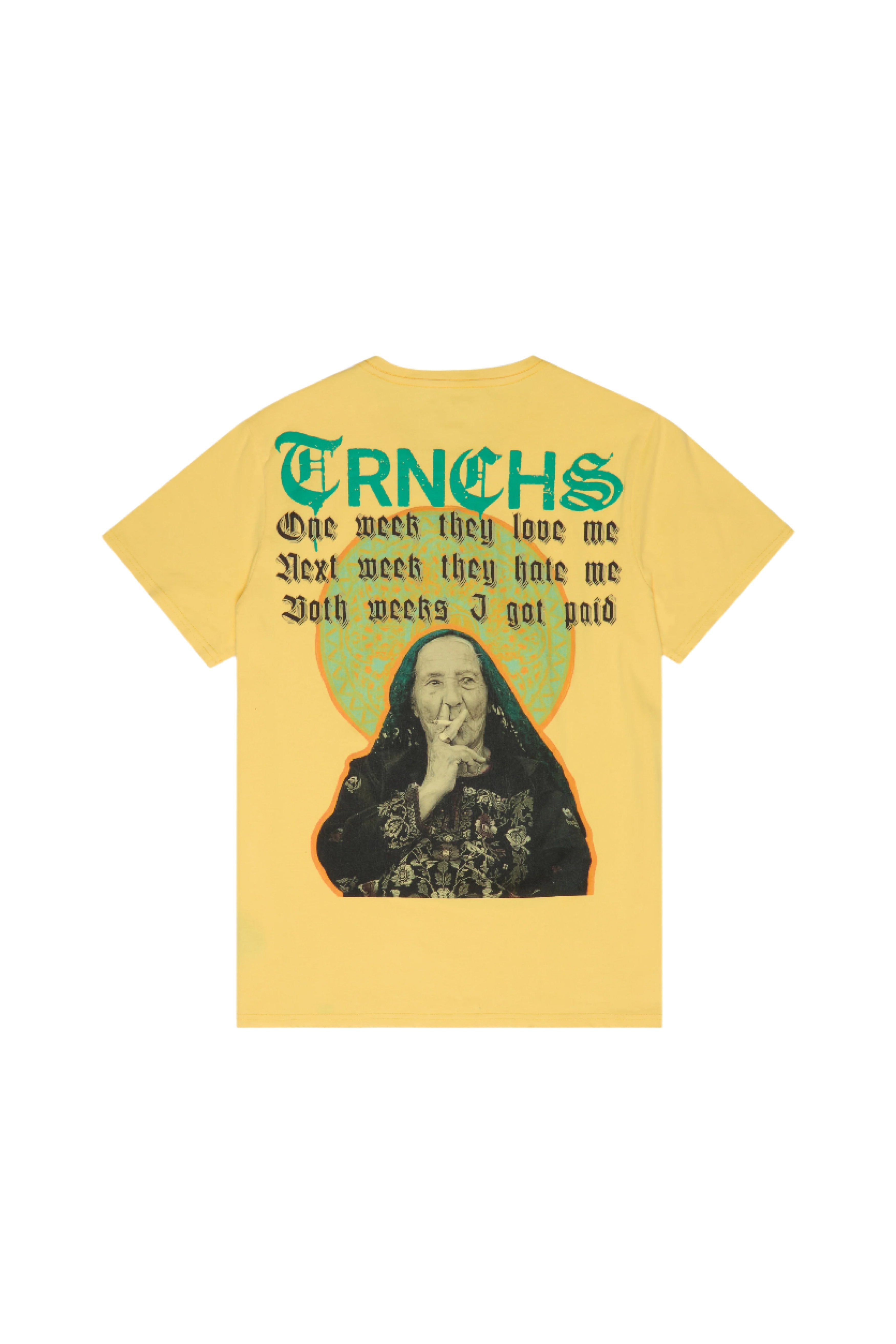 "SMOKING SITI" Vintage Yellow Tee