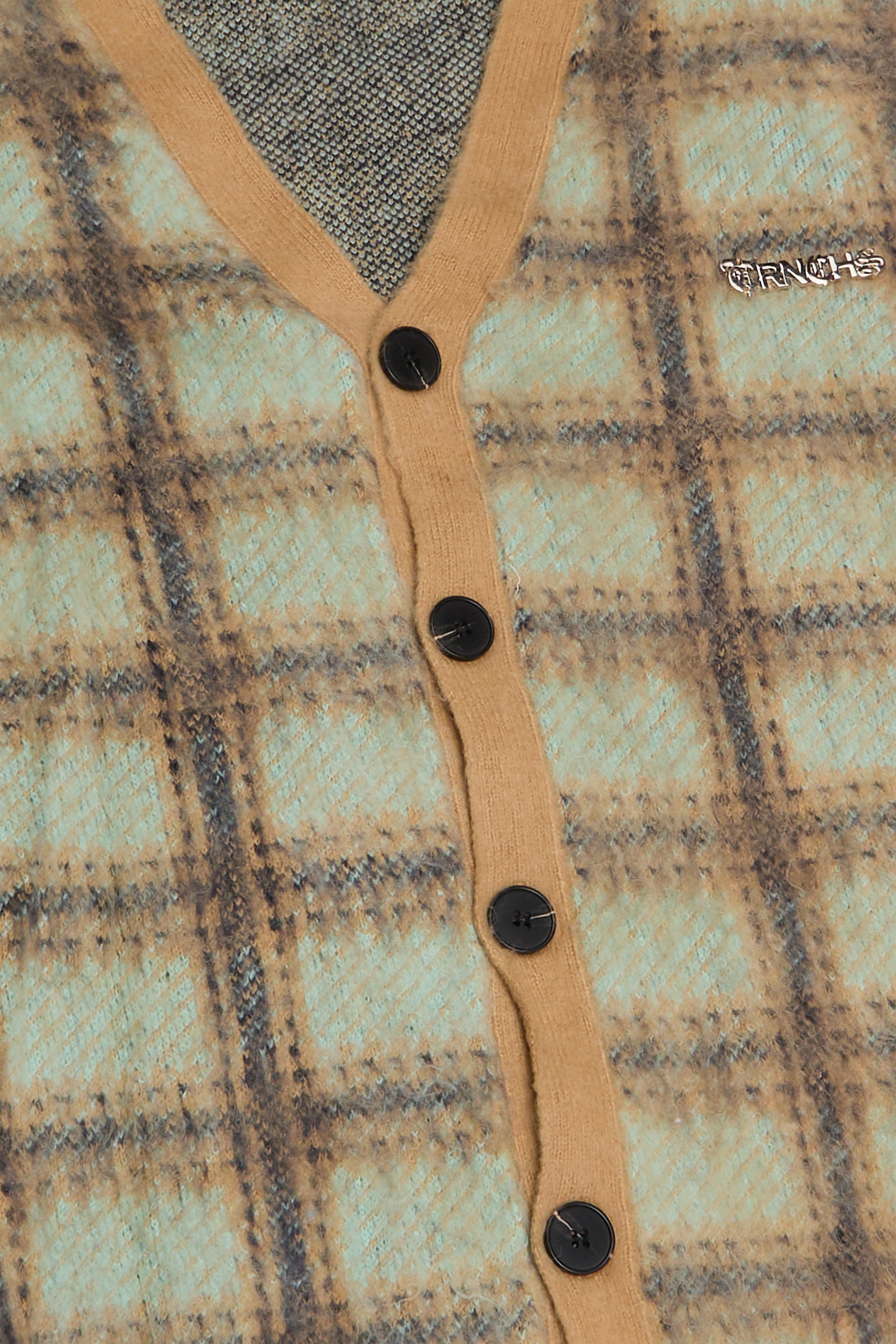CARLTON BANKS Green/Khaki Cardigan