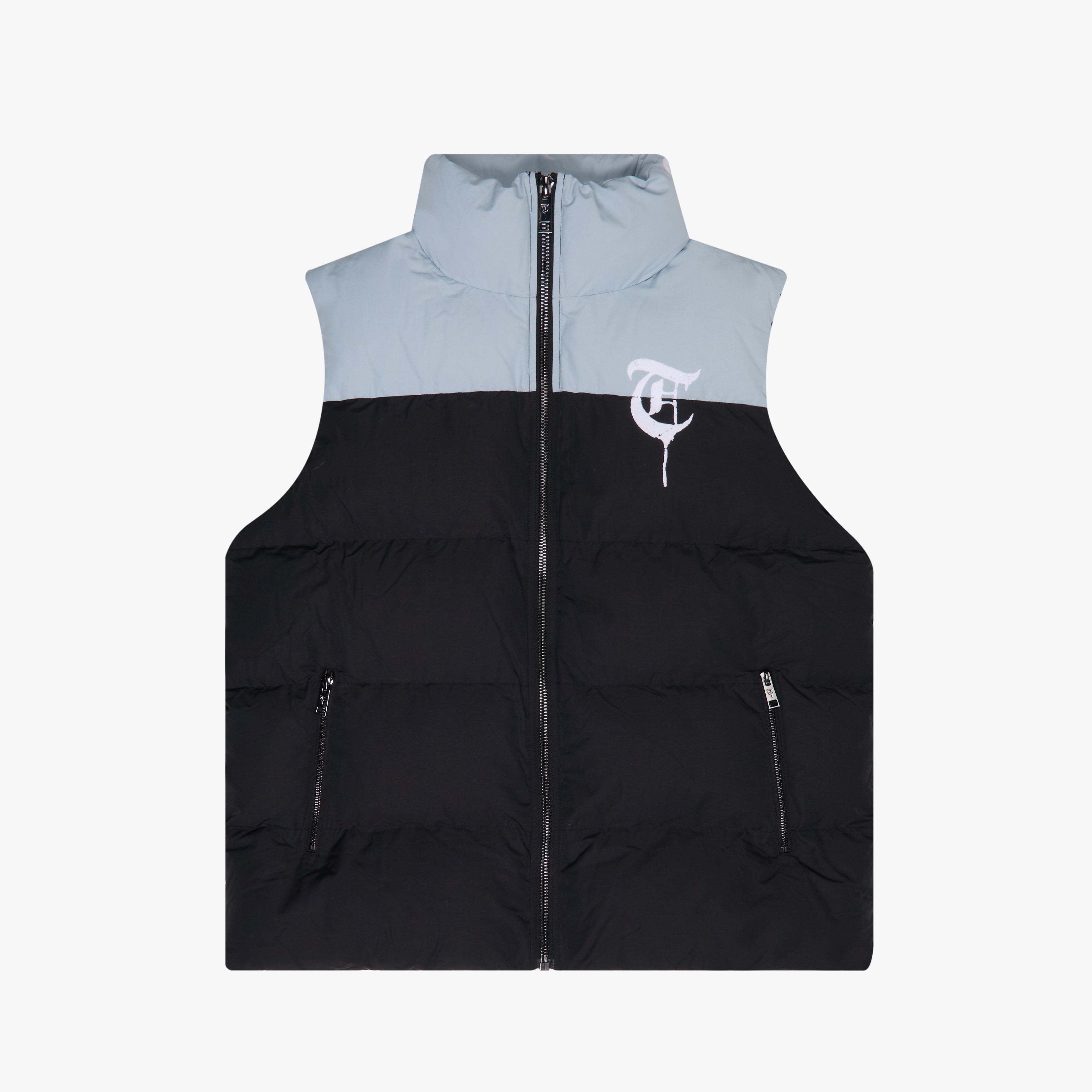 "AURORA" Blue/Black Bubble Vest