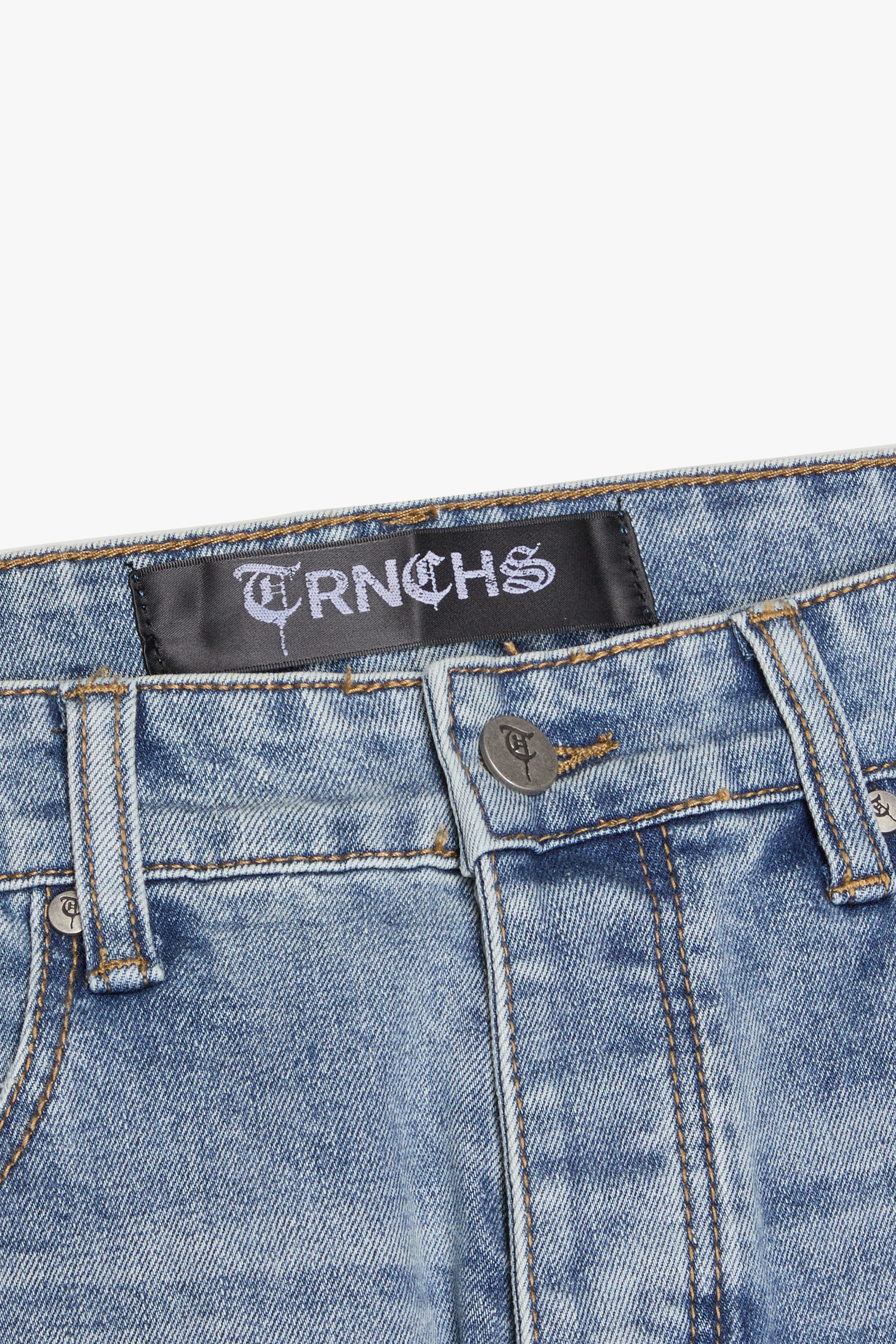 "BOUJIE'S" Blue Stacked Denim