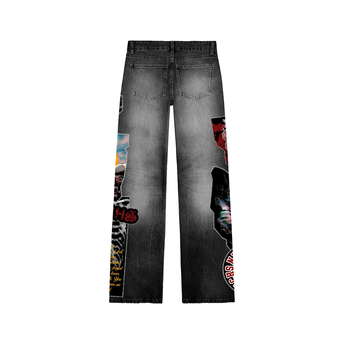 City Of Chaos Black Vintage Wash Skinny Fit Jeans