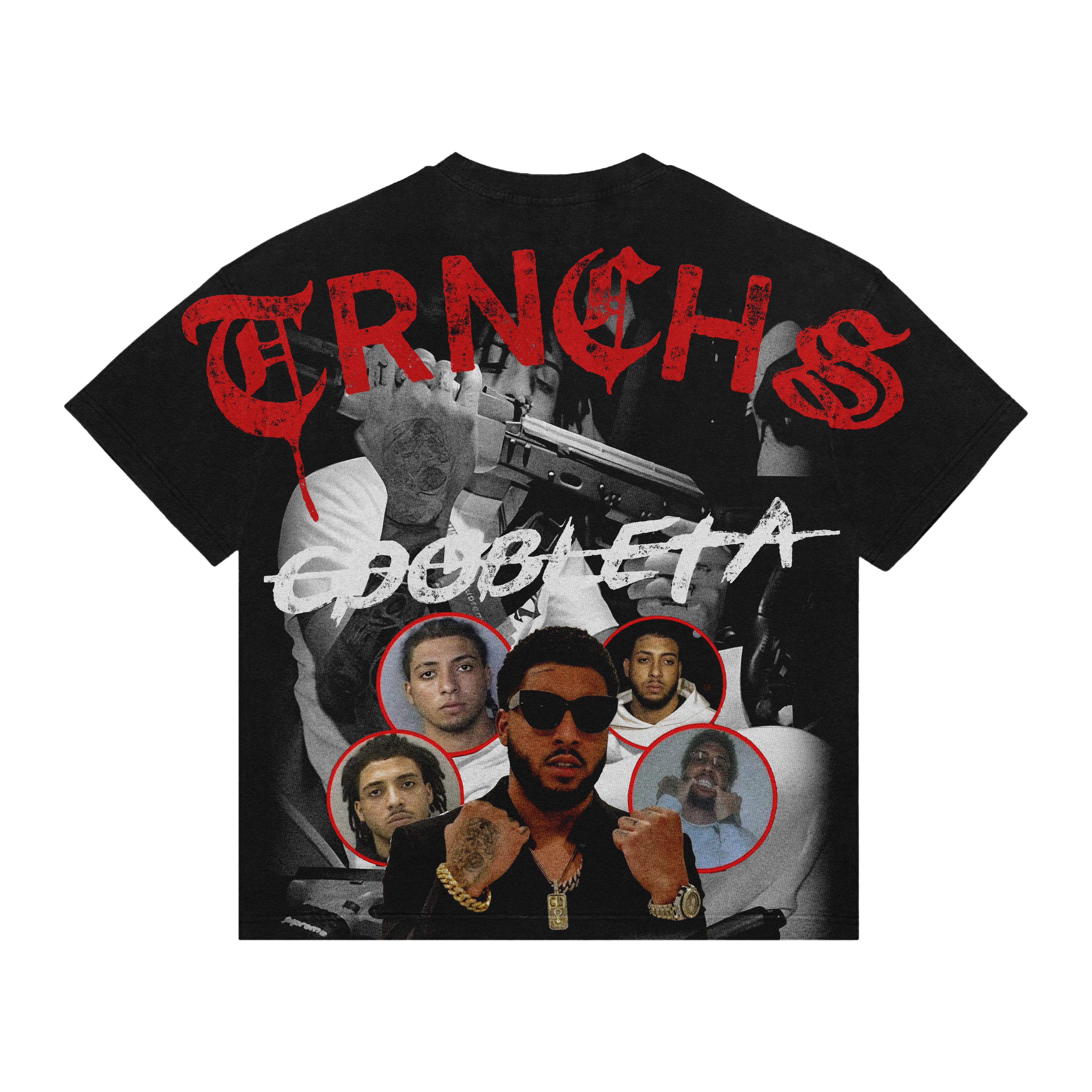 "CDobleta" Trnchs Black Tee