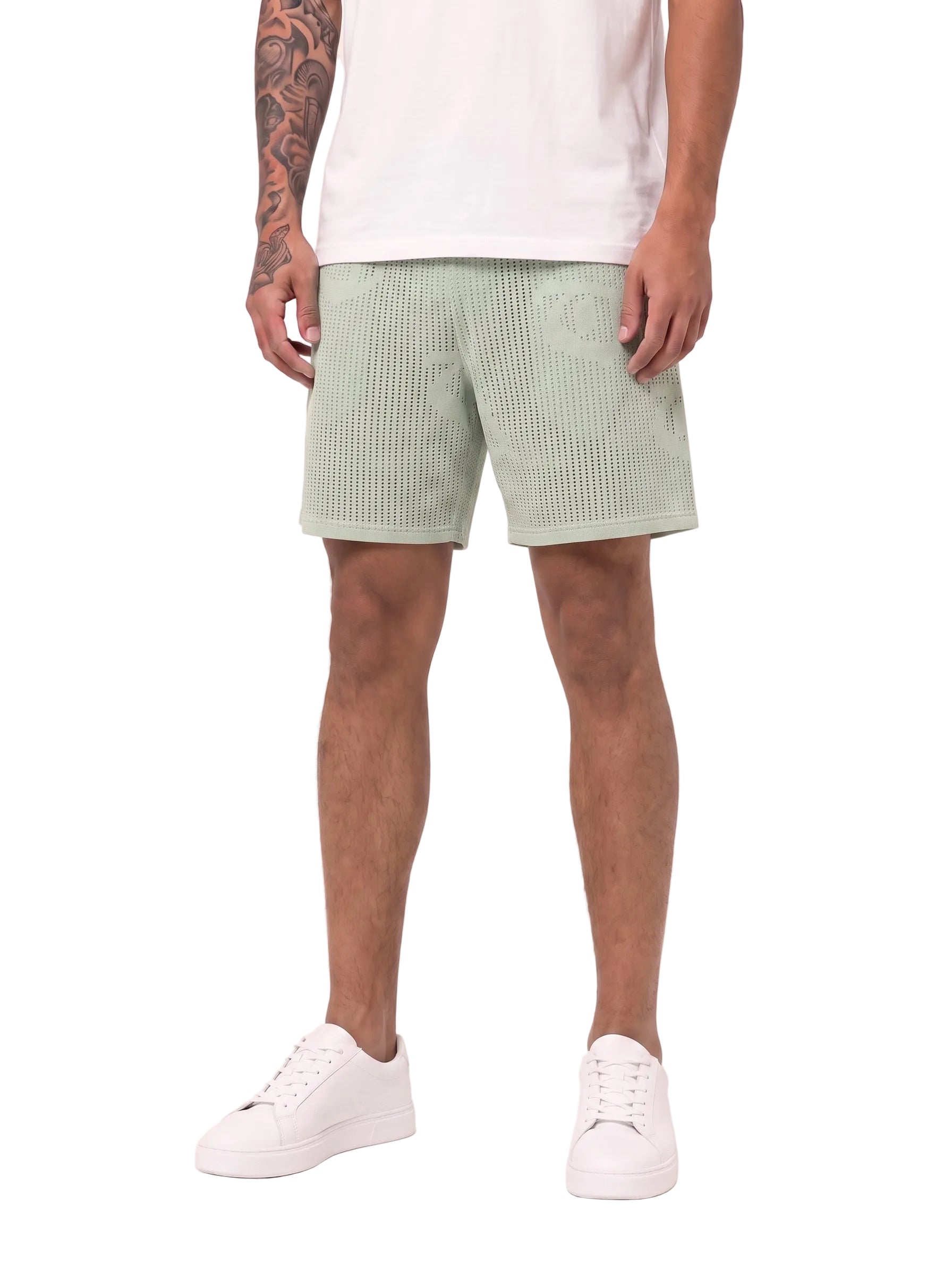 "BAHR" Light Blue Shorts