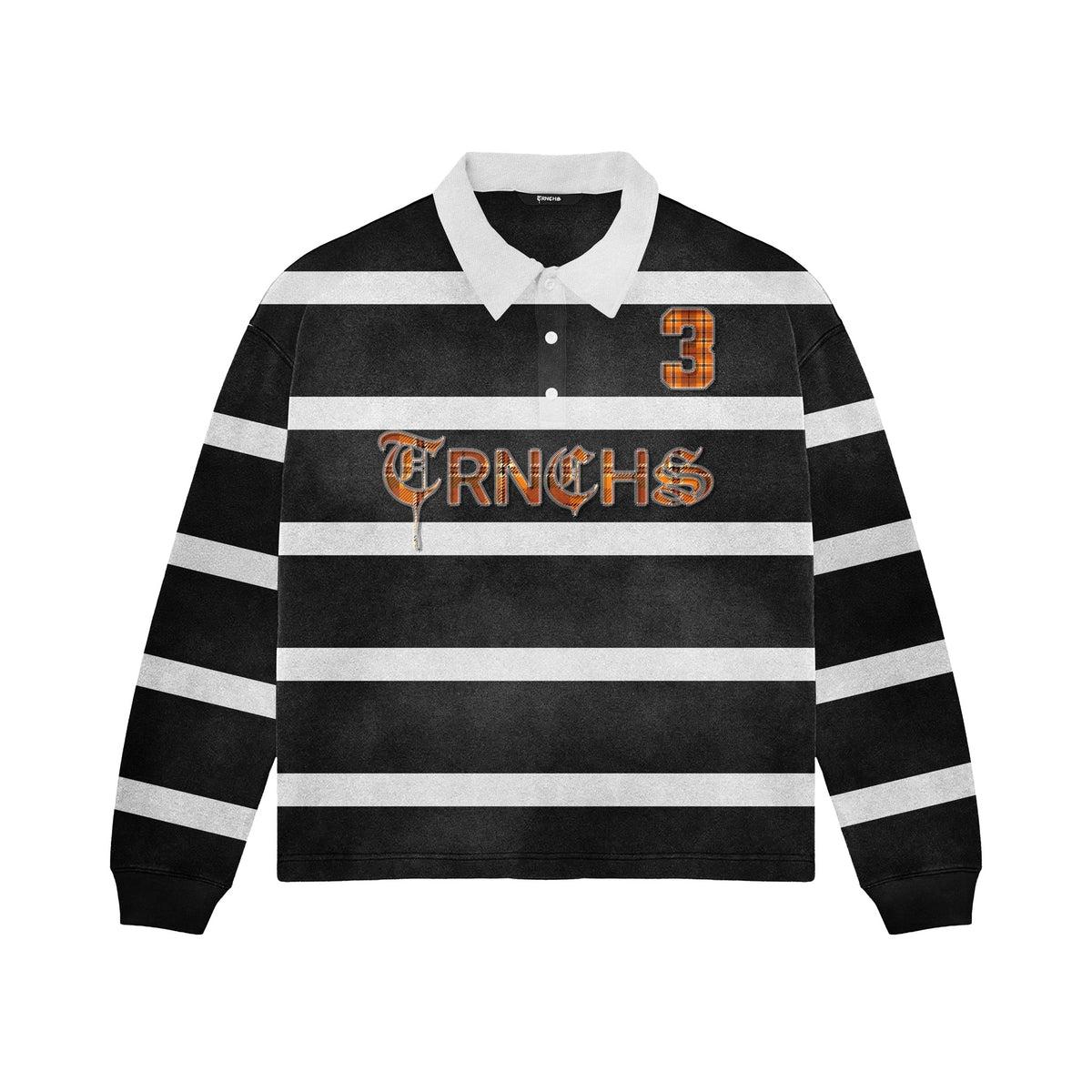 Halloween Black / White Polo " Grow Dark"