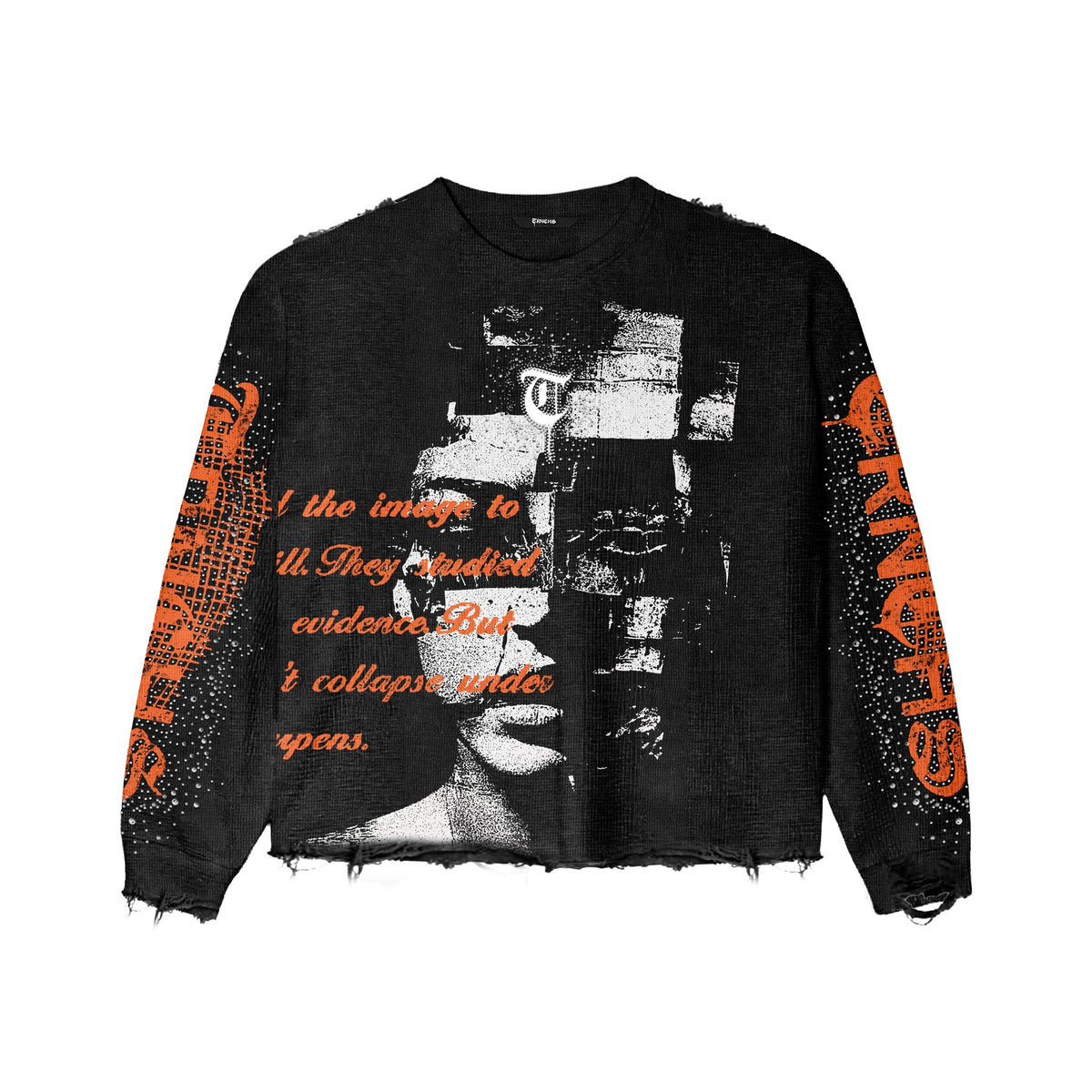 Sharpened Identity Black Crewneck