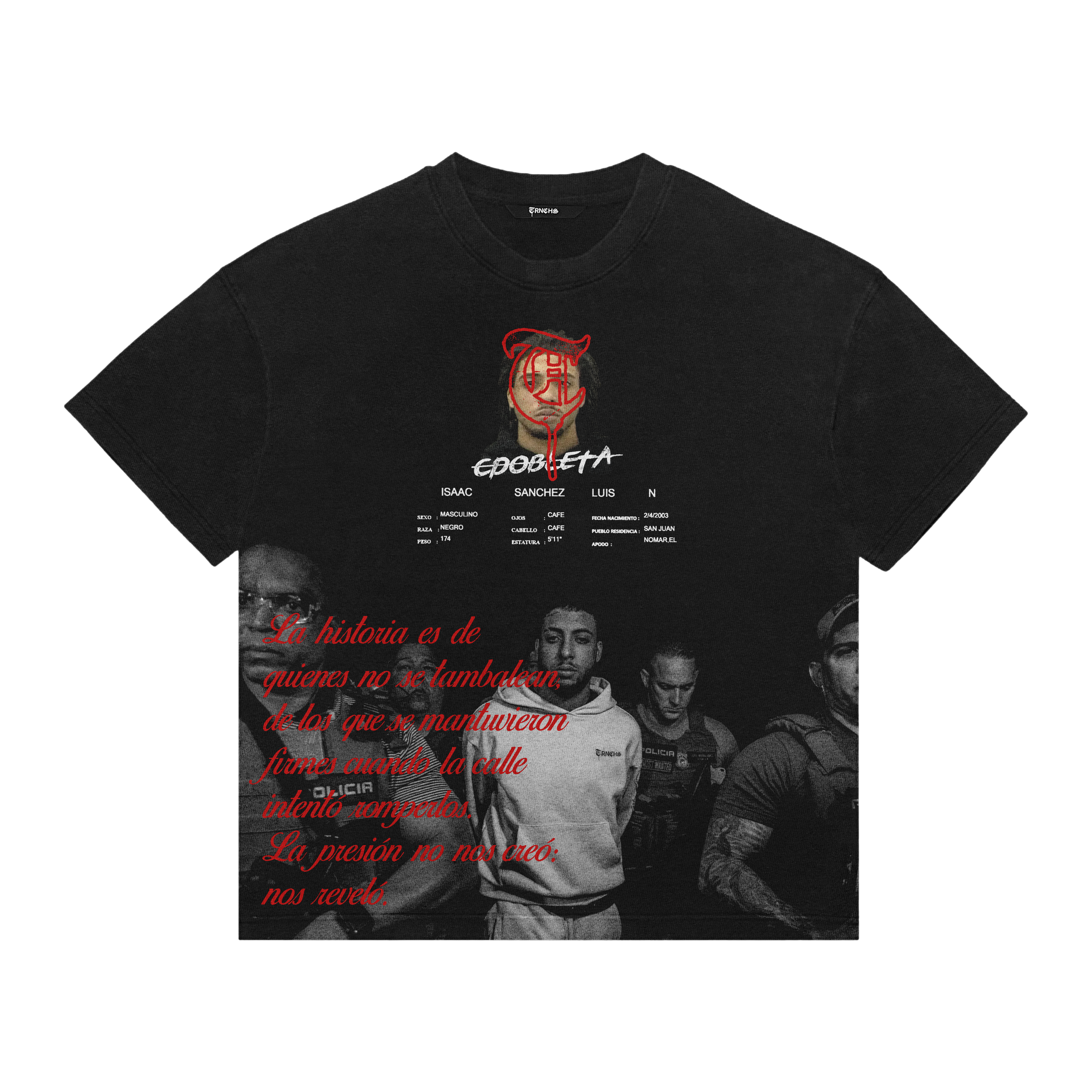 "CDobleta" Trnchs Black Tee