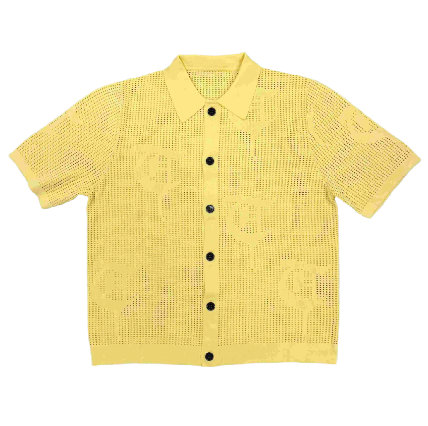 "BAHR" Light Yellow Button Up