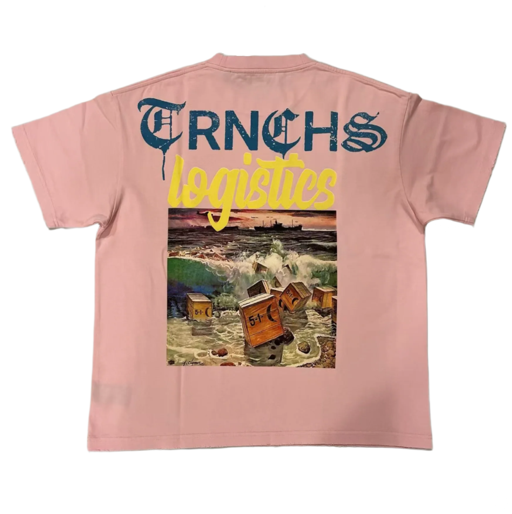 "LOGISTICS" Pink Tee