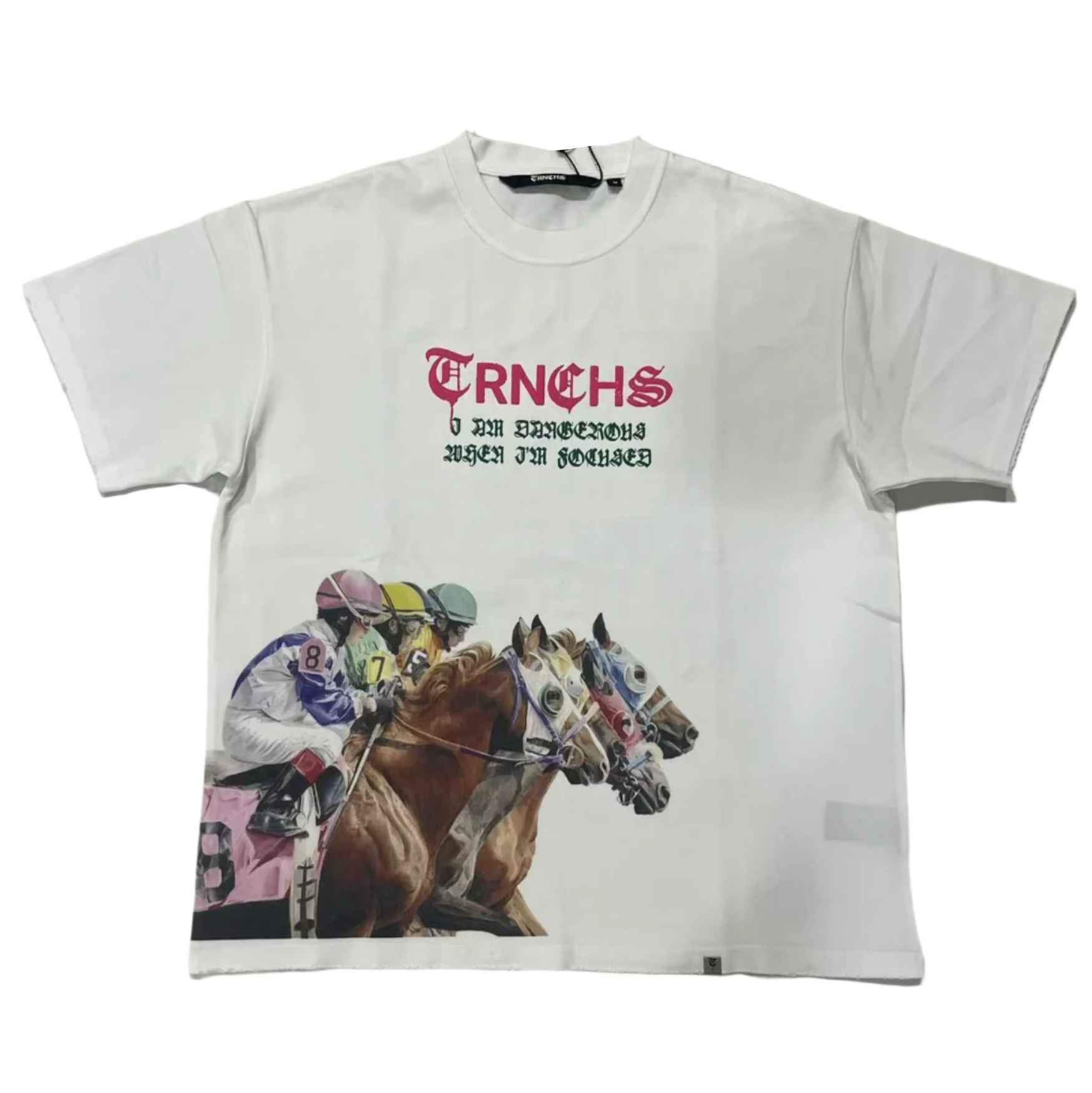 "HORSES" White Tee