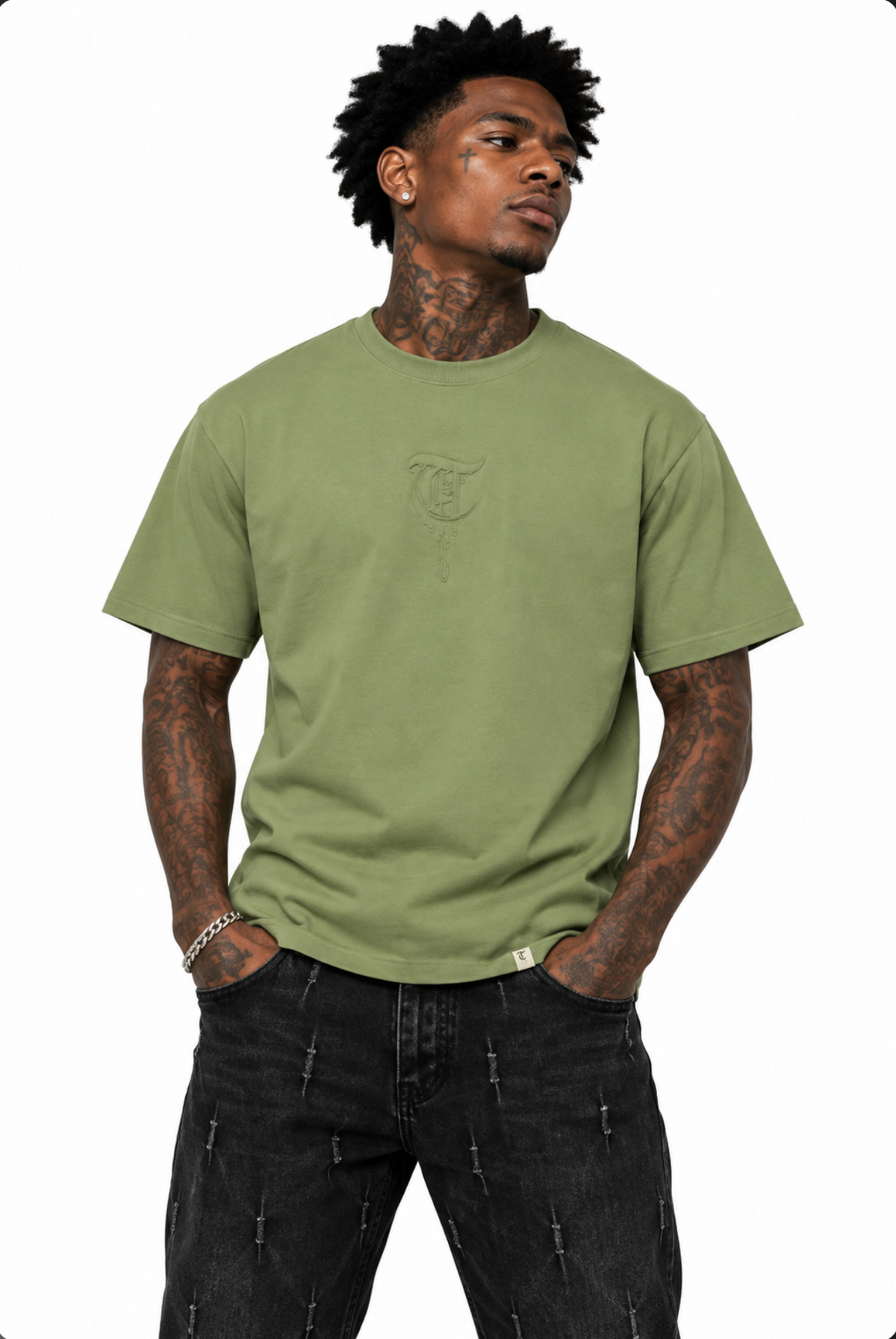 Basic Tee Olive Green-