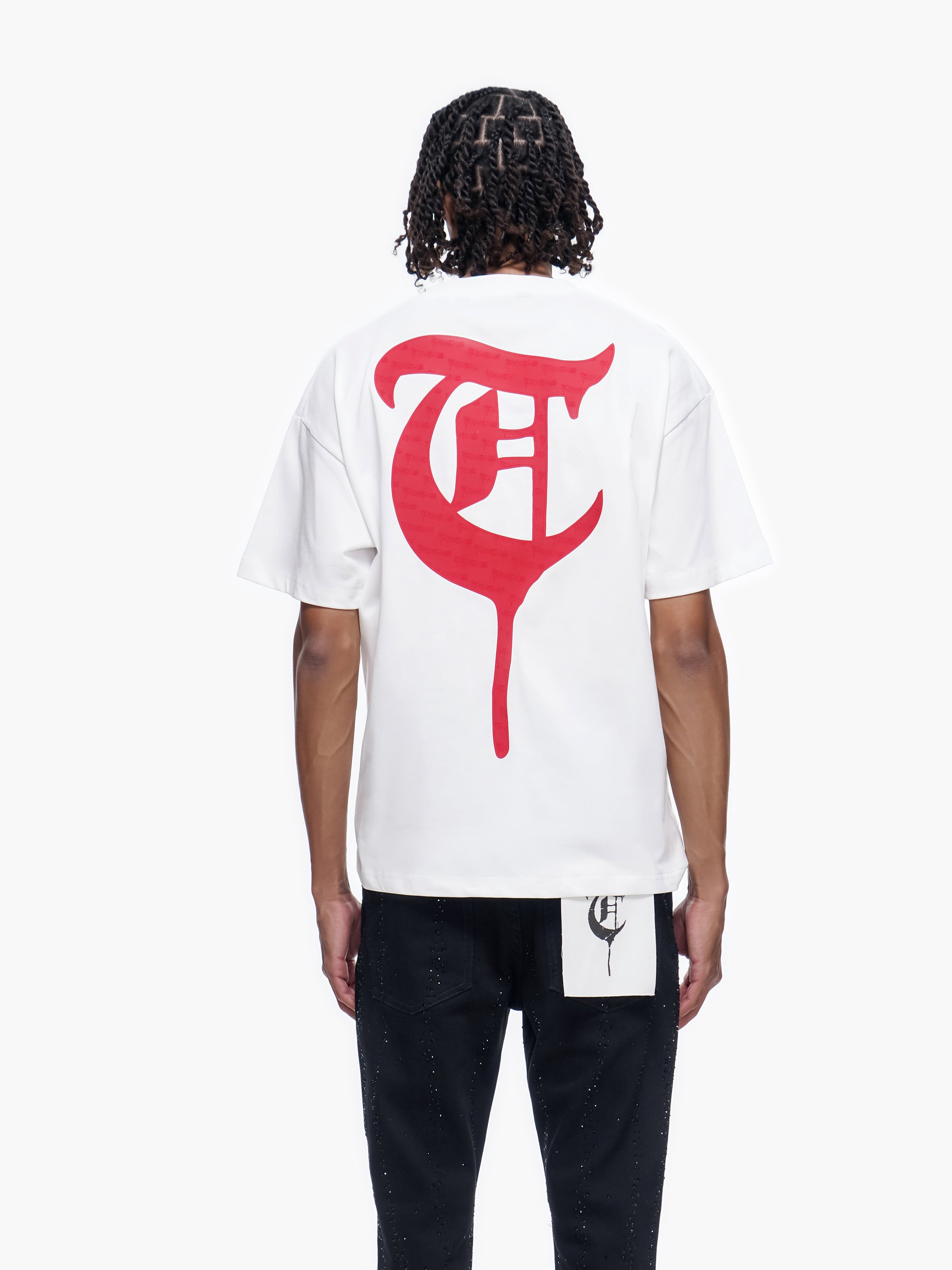 "BUILT IN VENOM" White Tee
