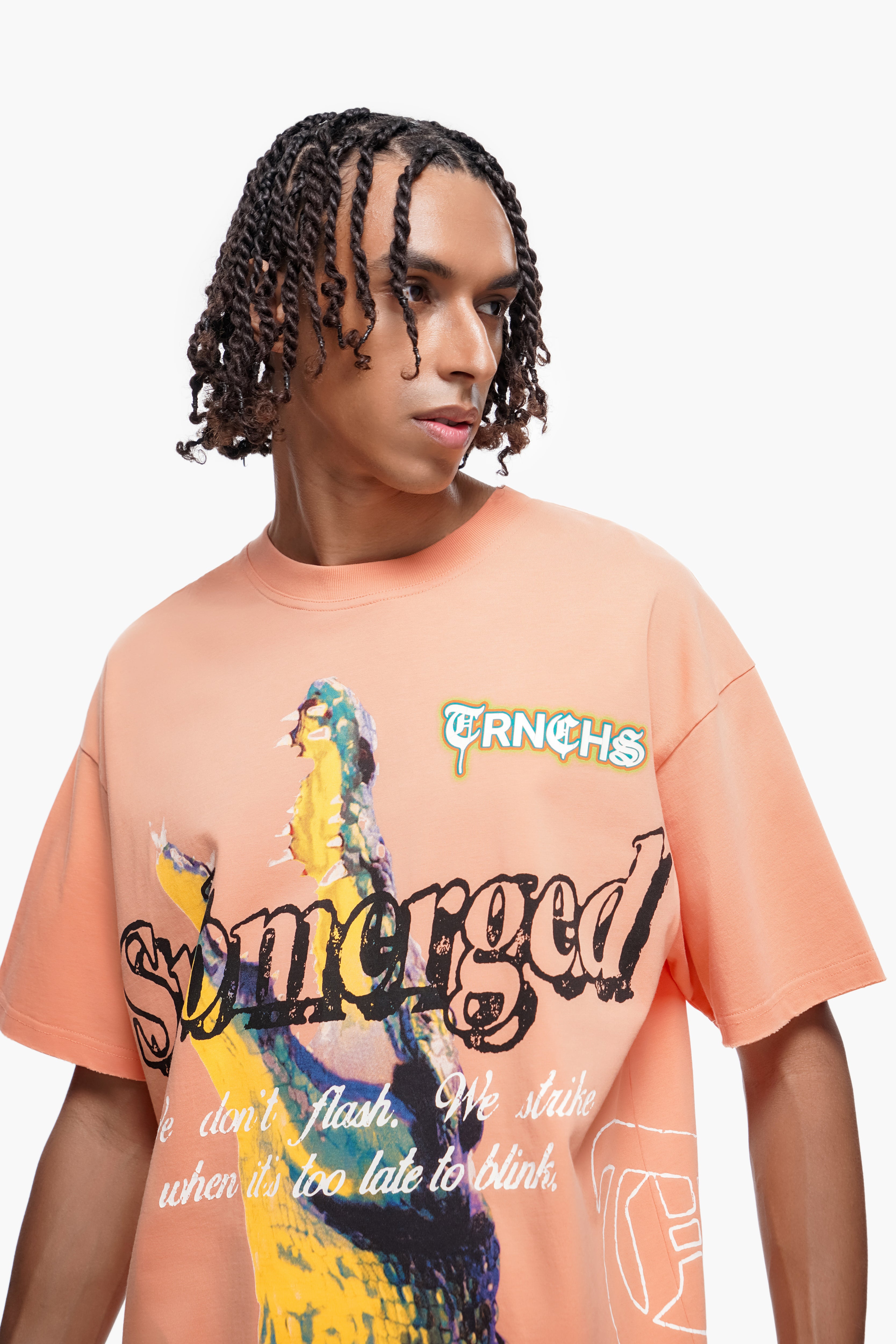 "BENEATH" Orange Tee