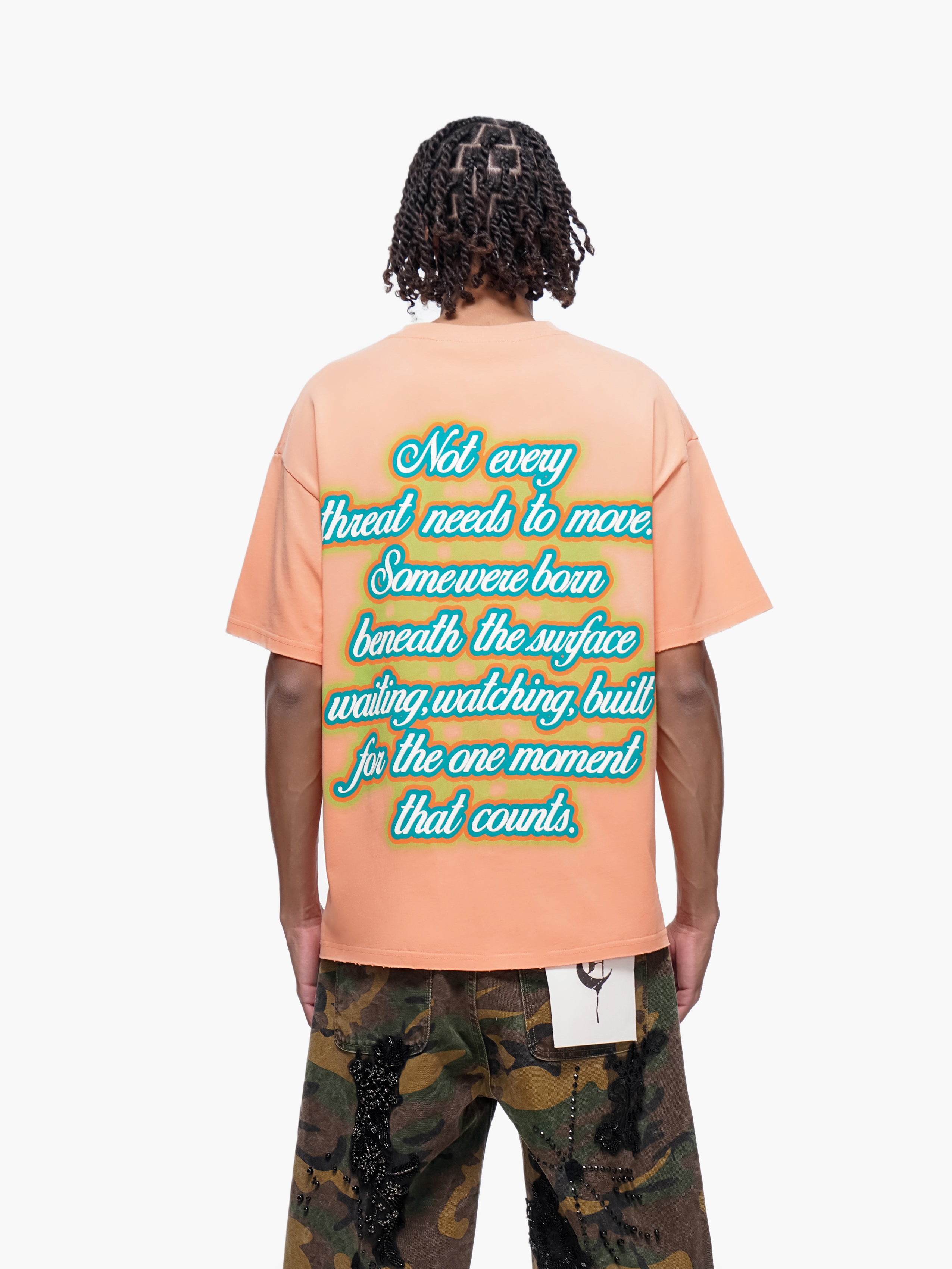 "BENEATH" Orange Tee