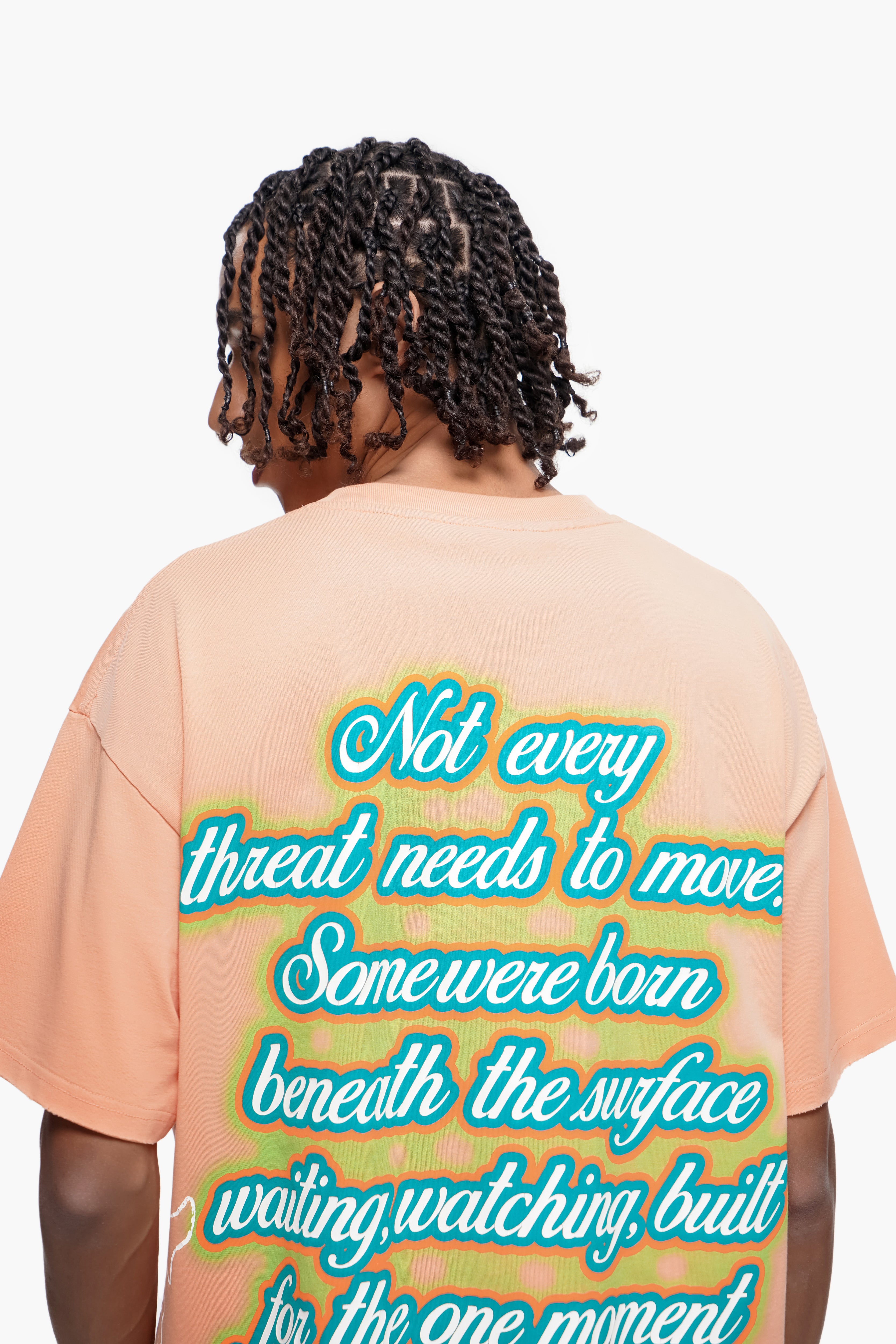 "BENEATH" Orange Tee