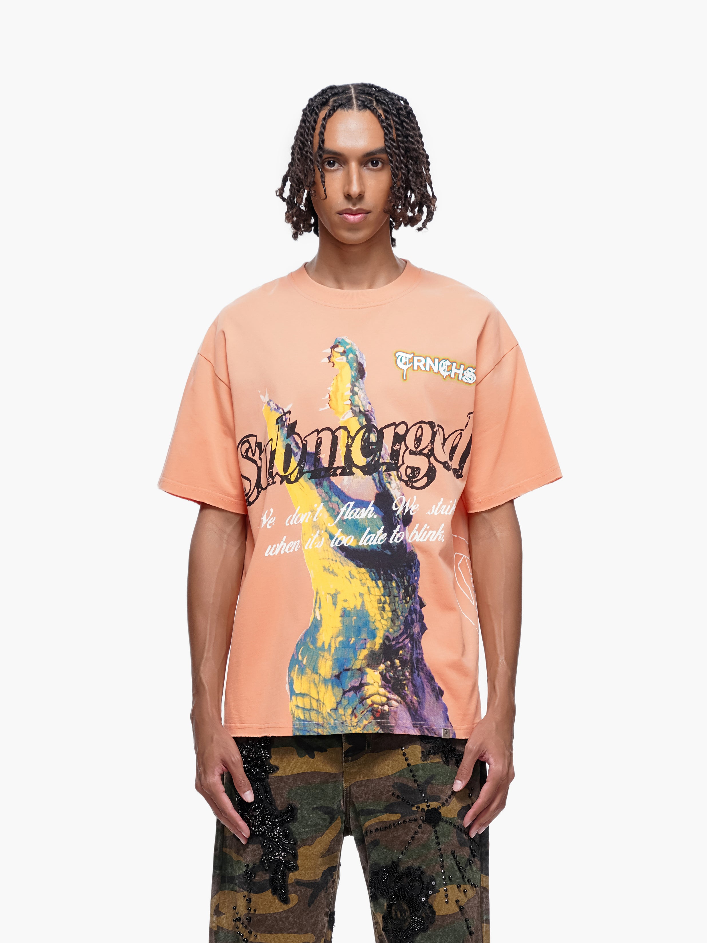 "BENEATH" Orange Tee