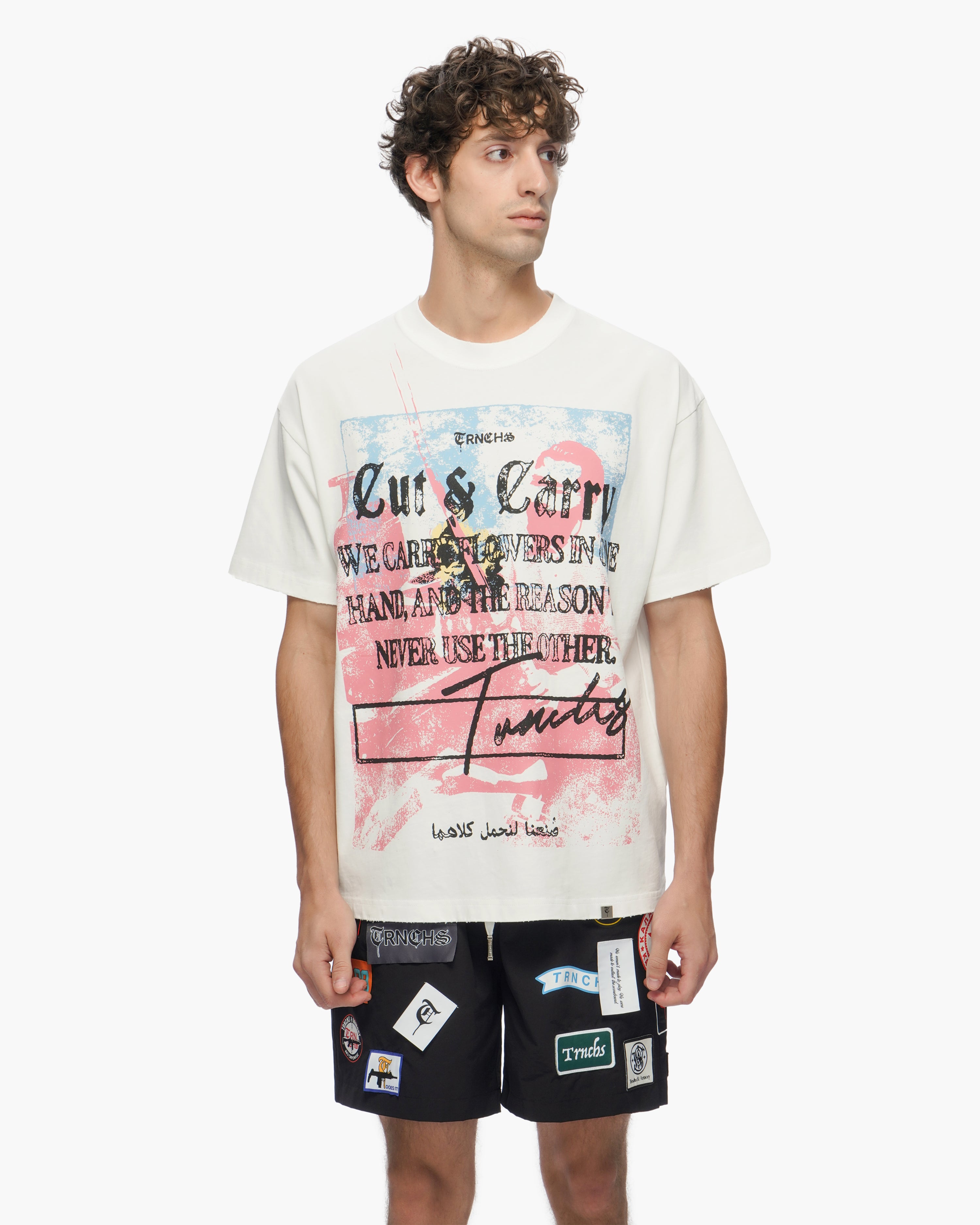 "THIS IS TRNCHS" White Tee