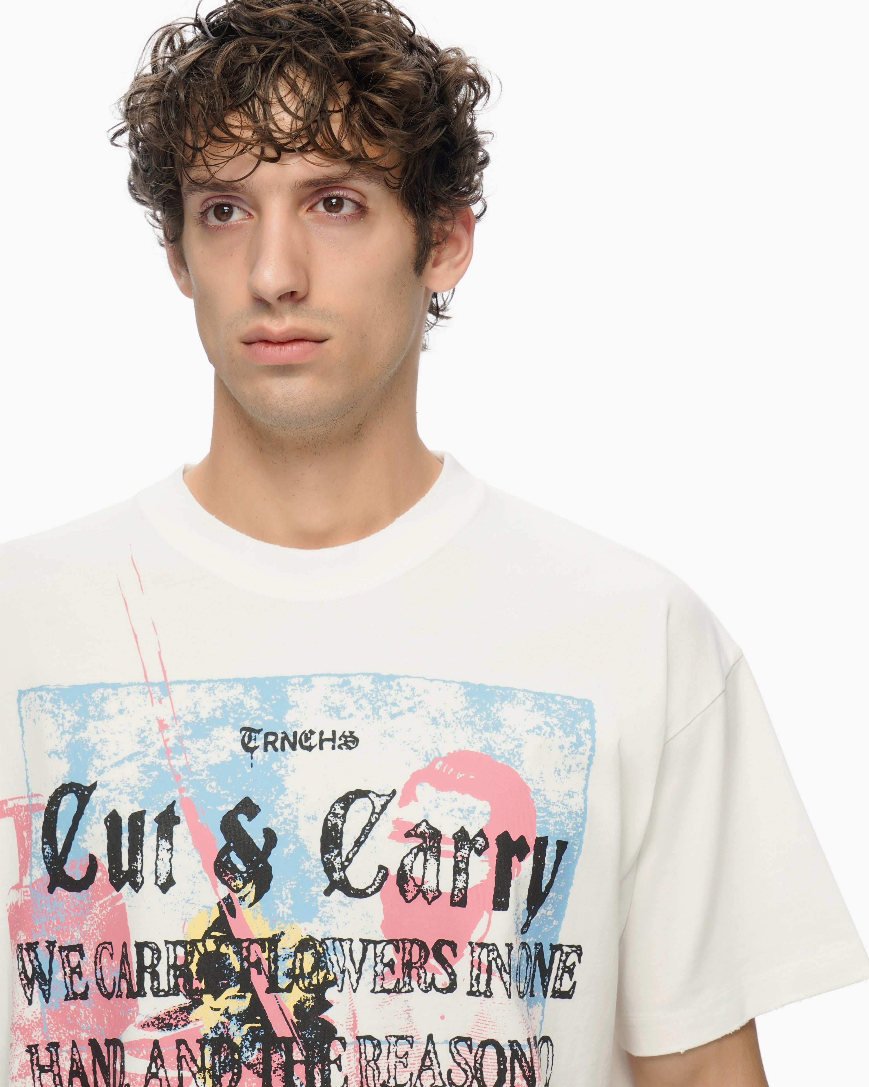 "THIS IS TRNCHS" White Tee