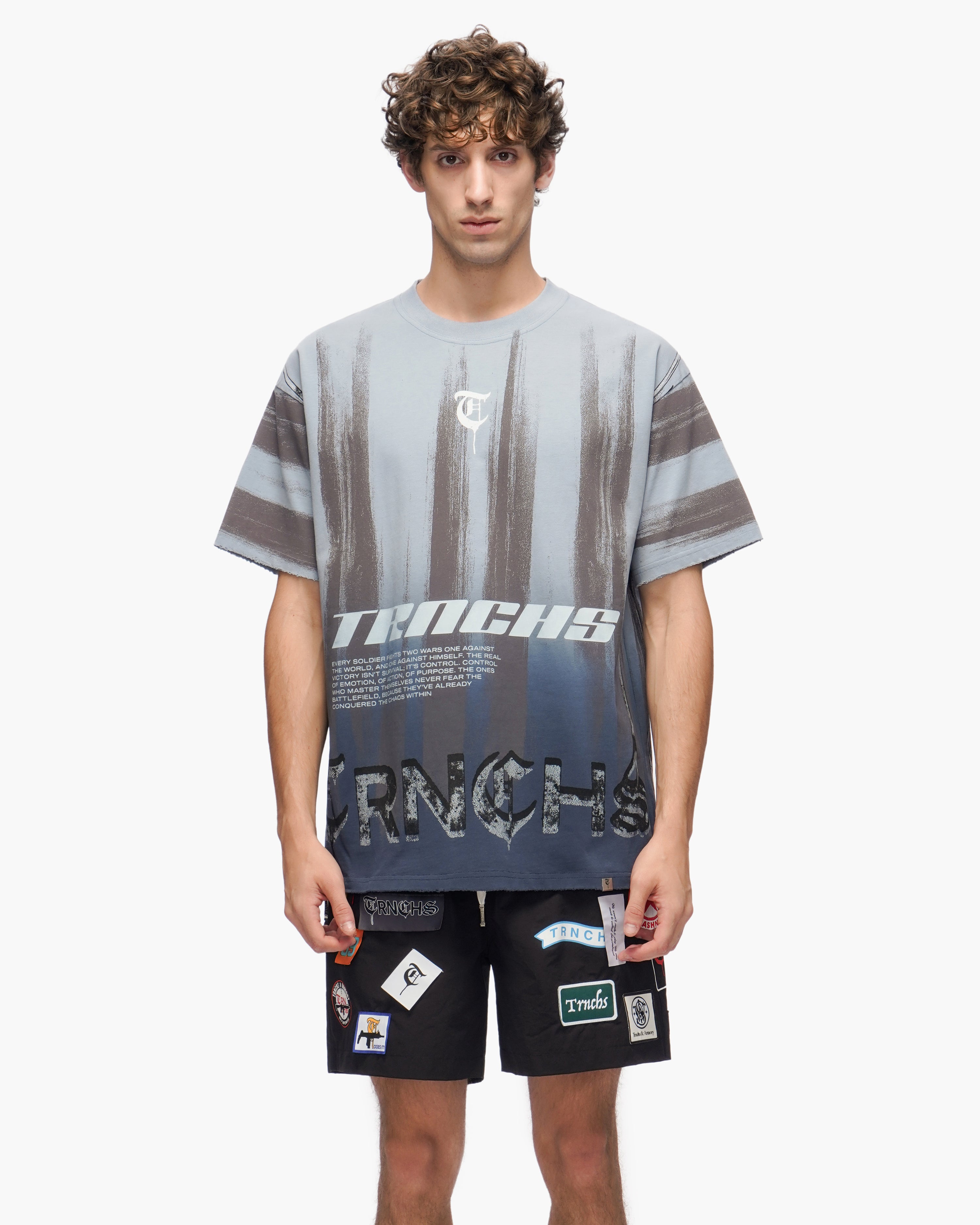 "CONTROL" Blue Tee
