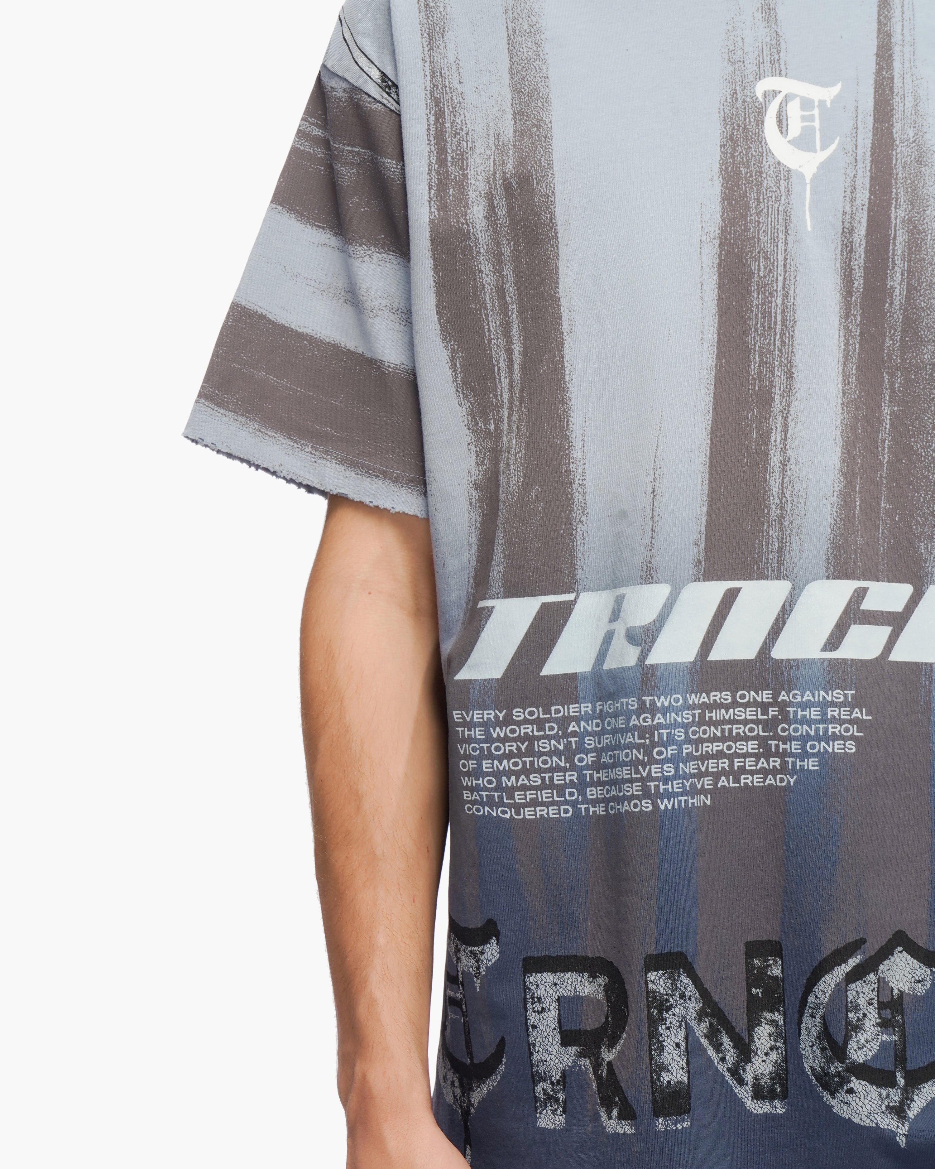 "CONTROL" Blue Tee