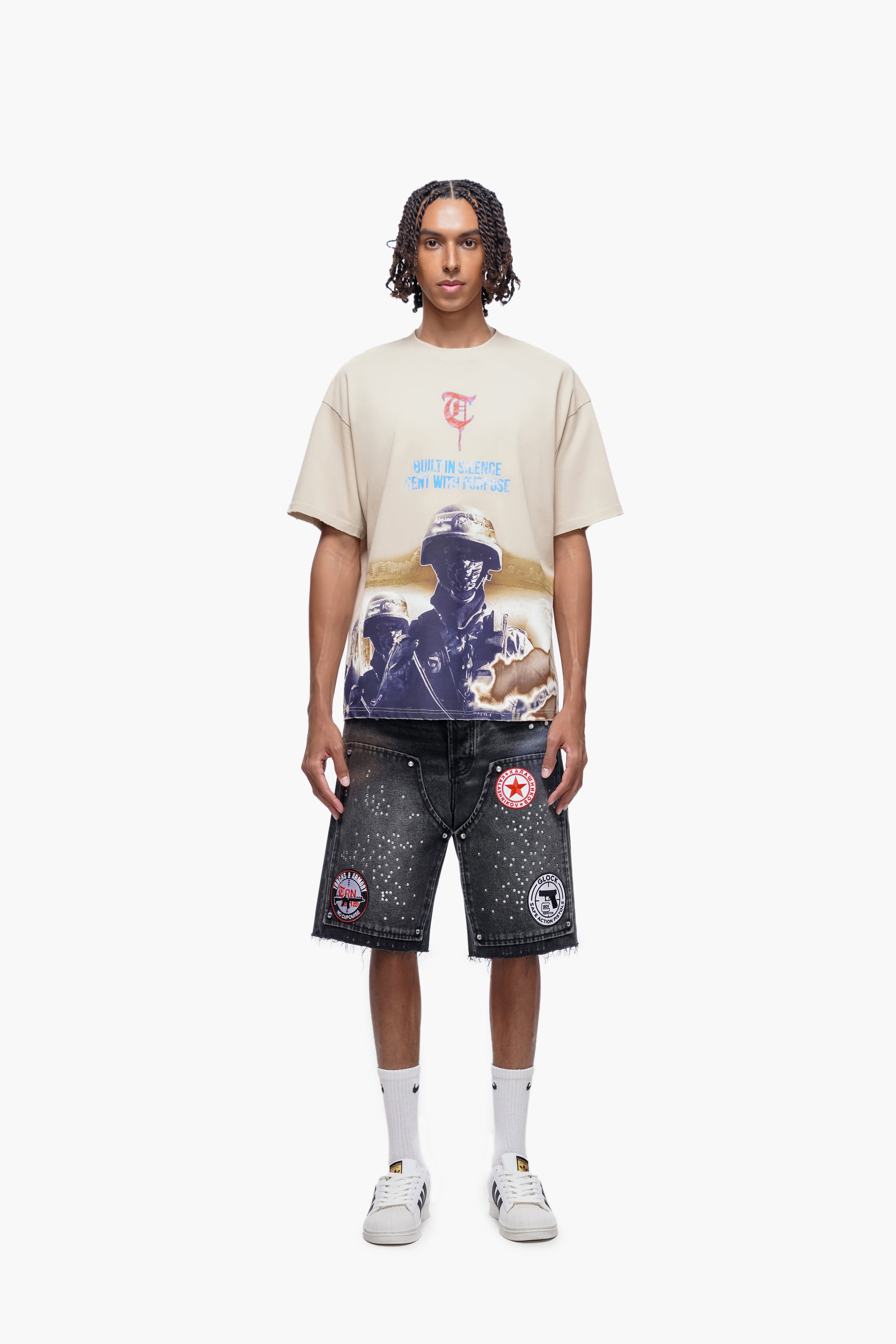 OPERATOR - Black Wash Denim Shorts