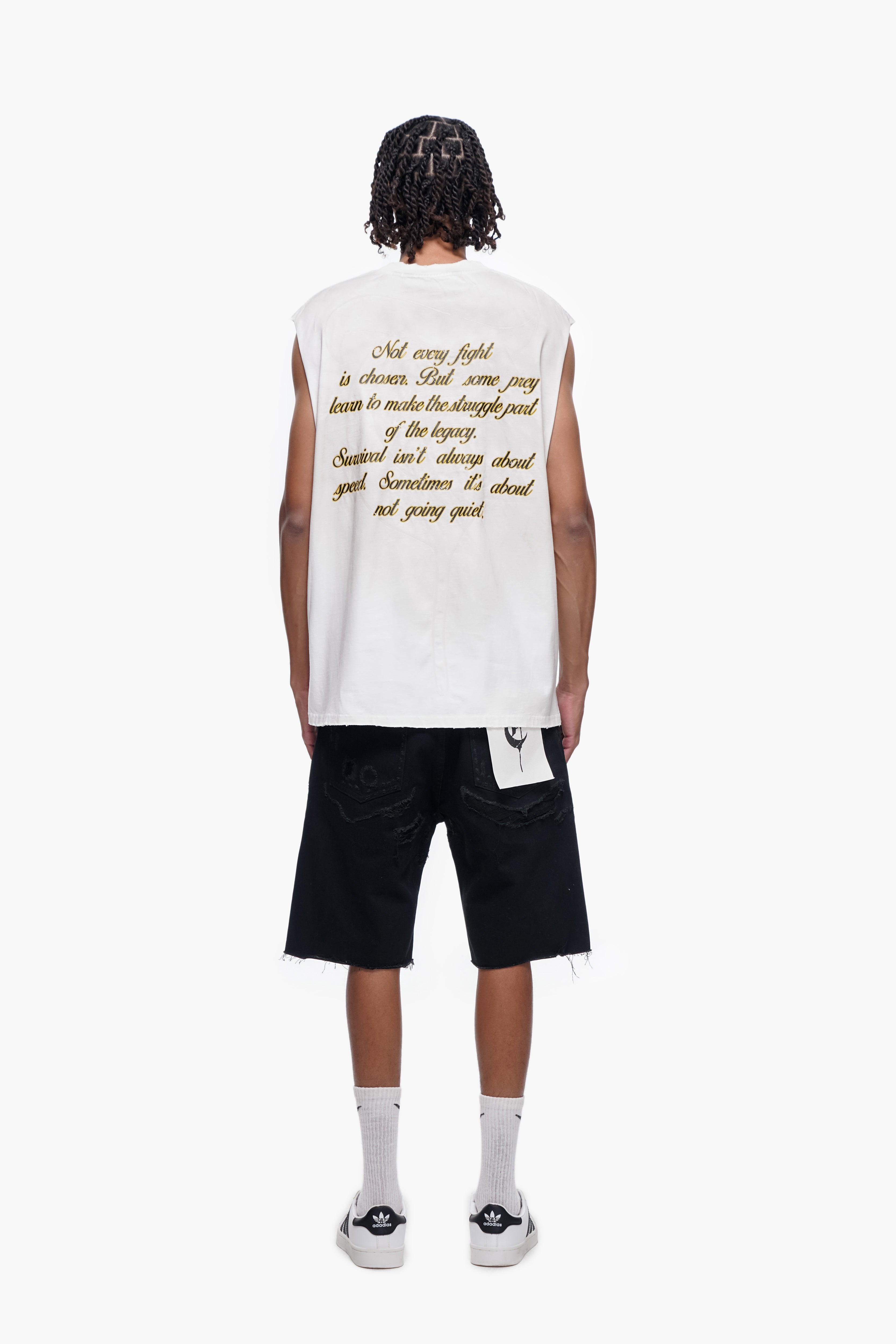 DISTRICT - Black Denim Shorts