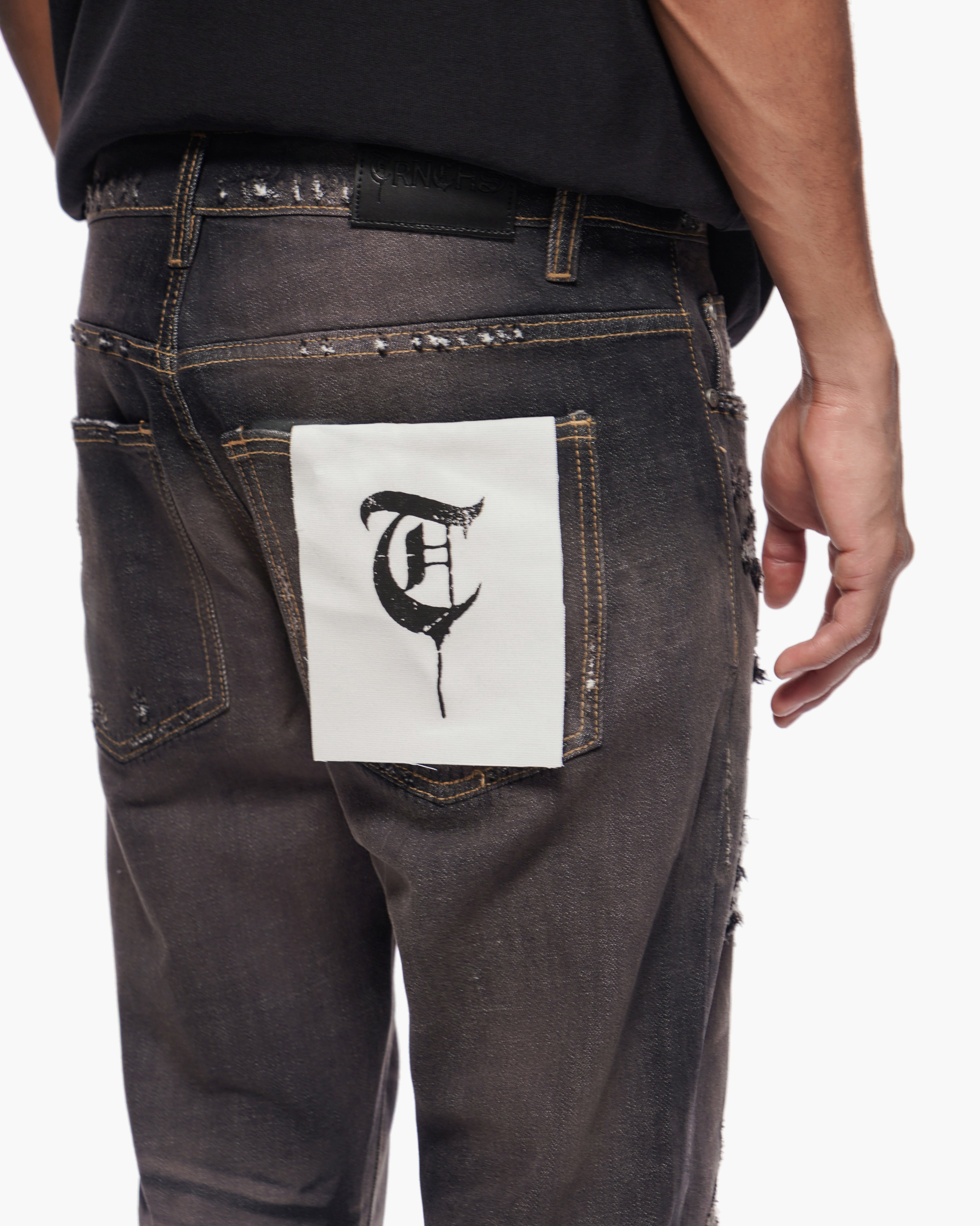 TYRANT - Black Wash Skinny Denim