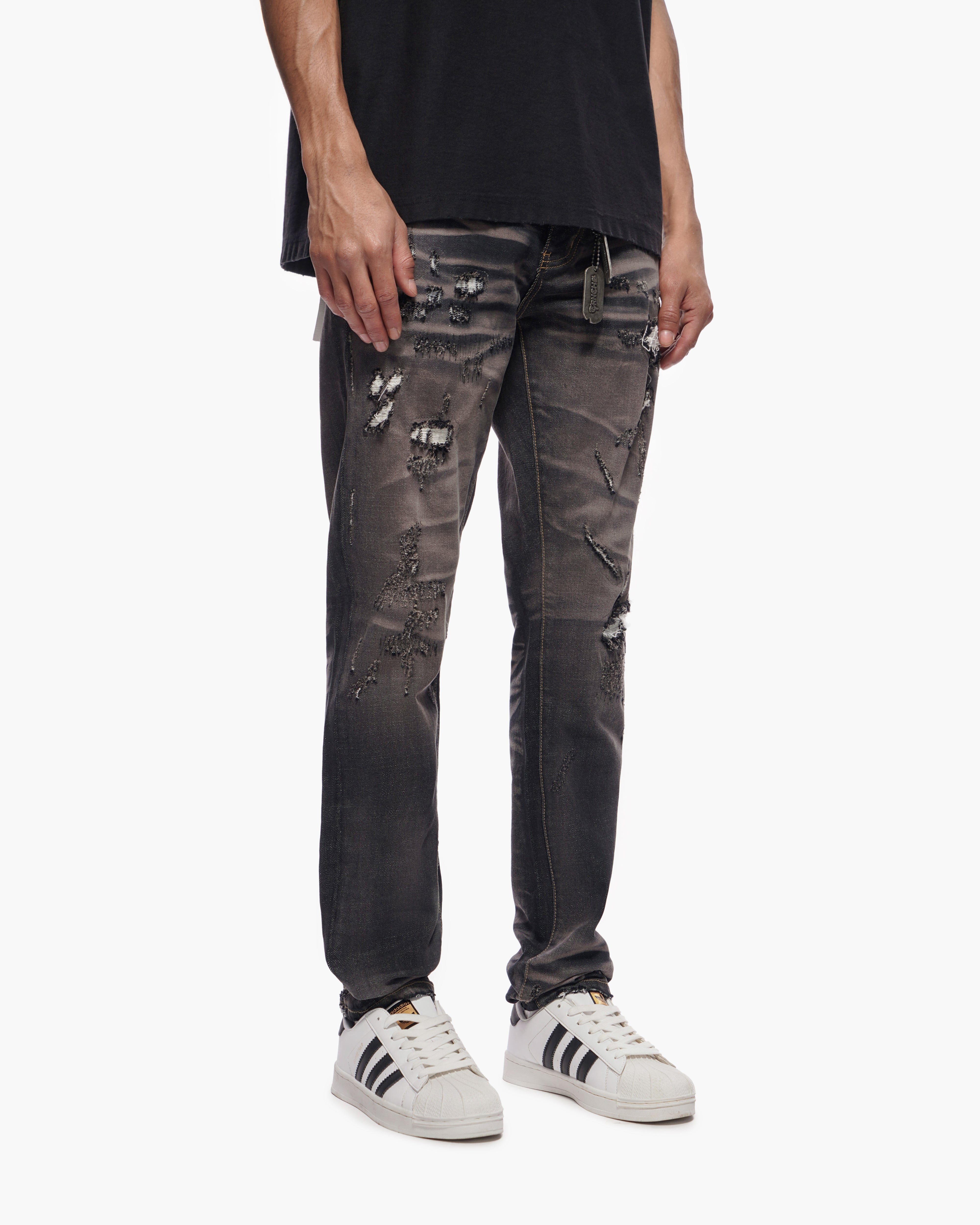TYRANT - Black Wash Skinny Denim