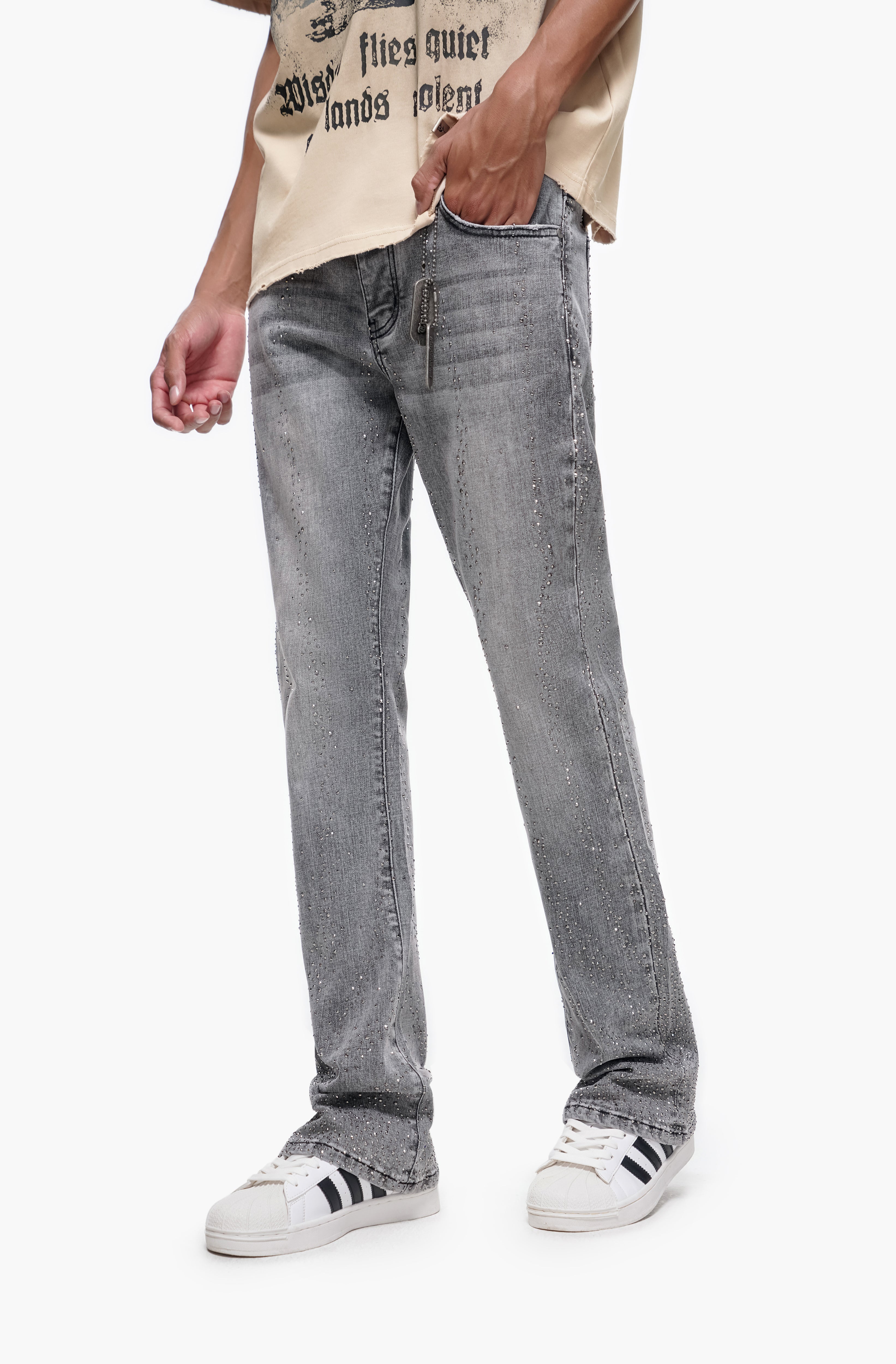 DICTATOR - Gray Wash Stacked Denim