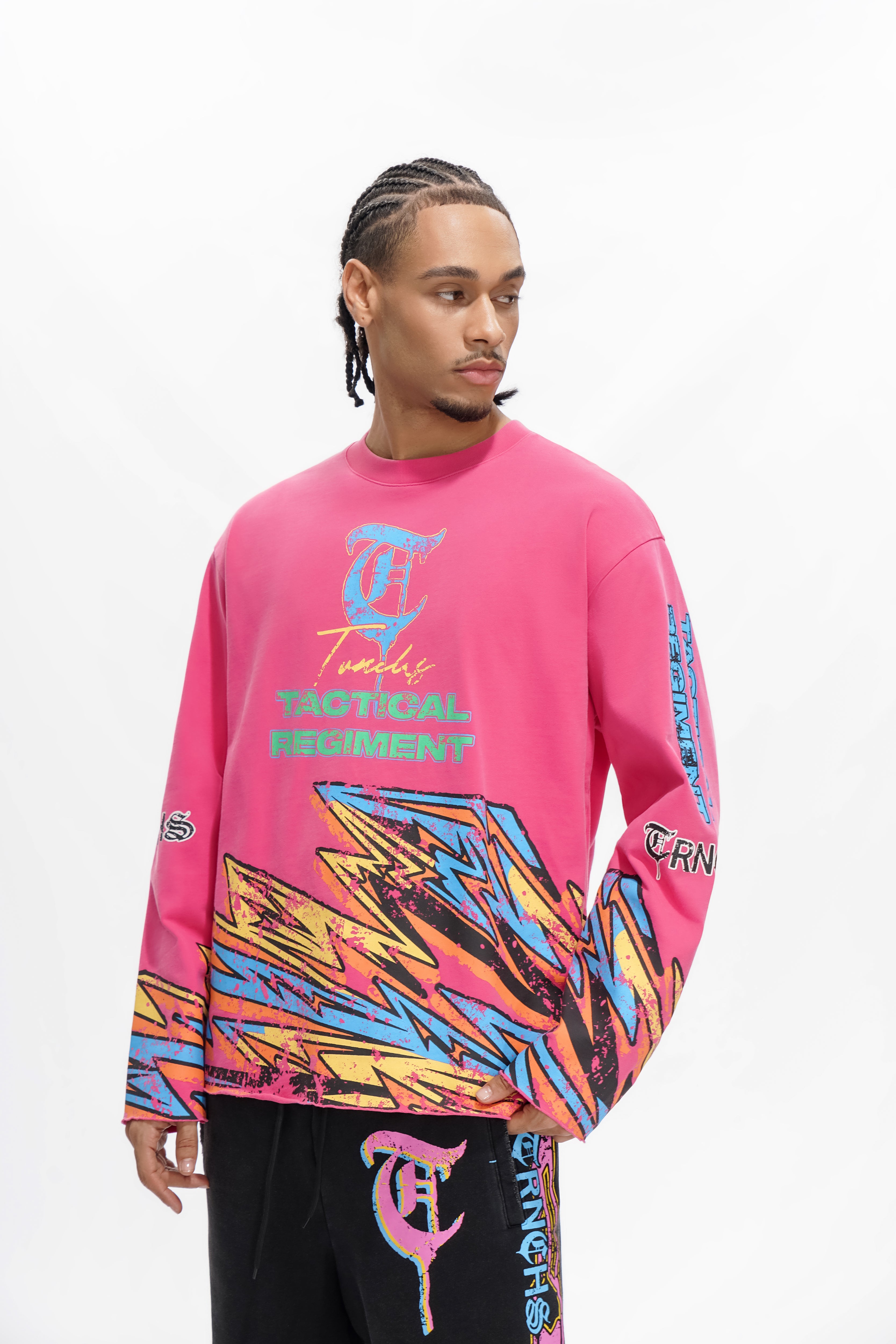 "TACTICAL STORM" Magenta Long Sleeve