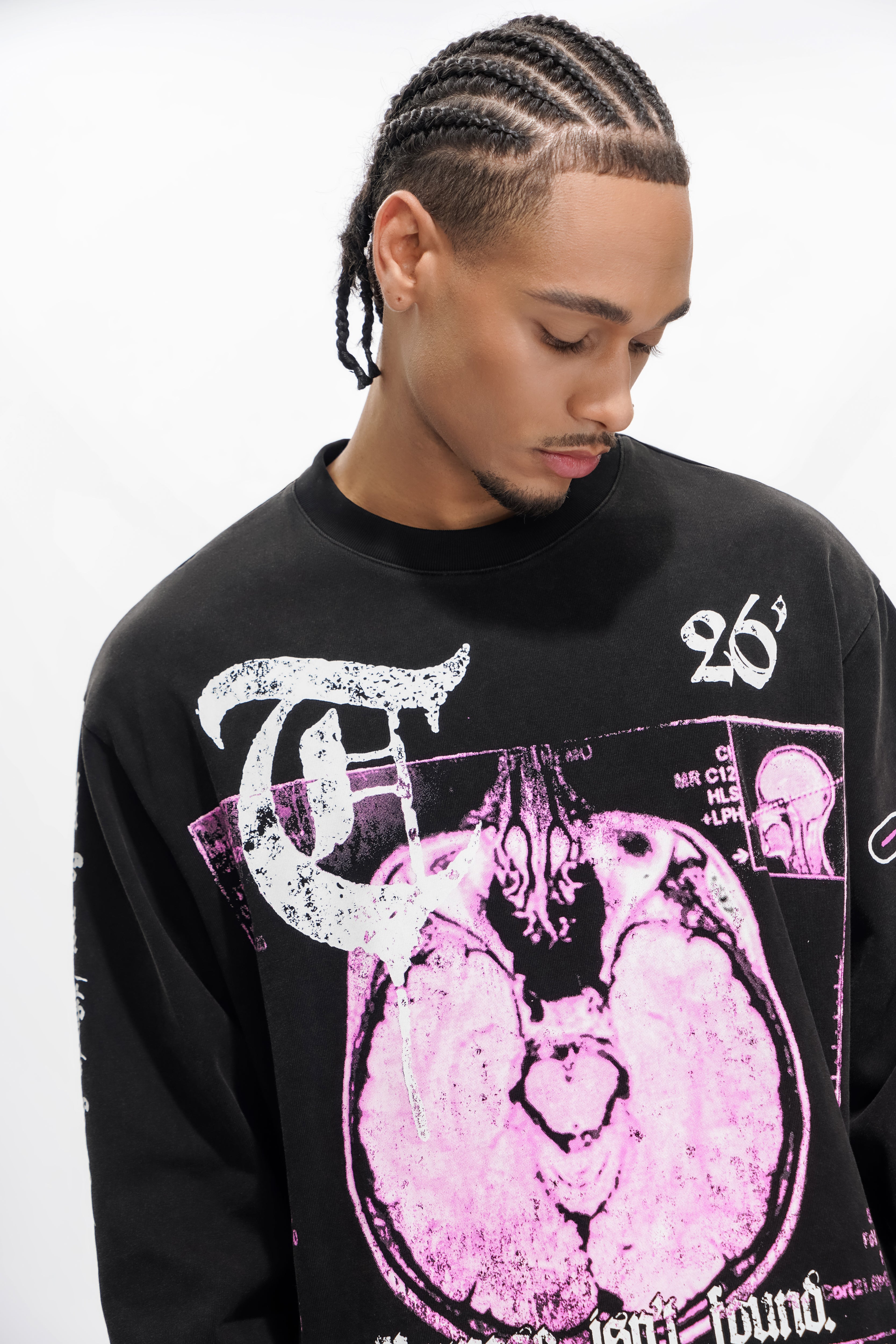 "MINDSET" Black Crewneck