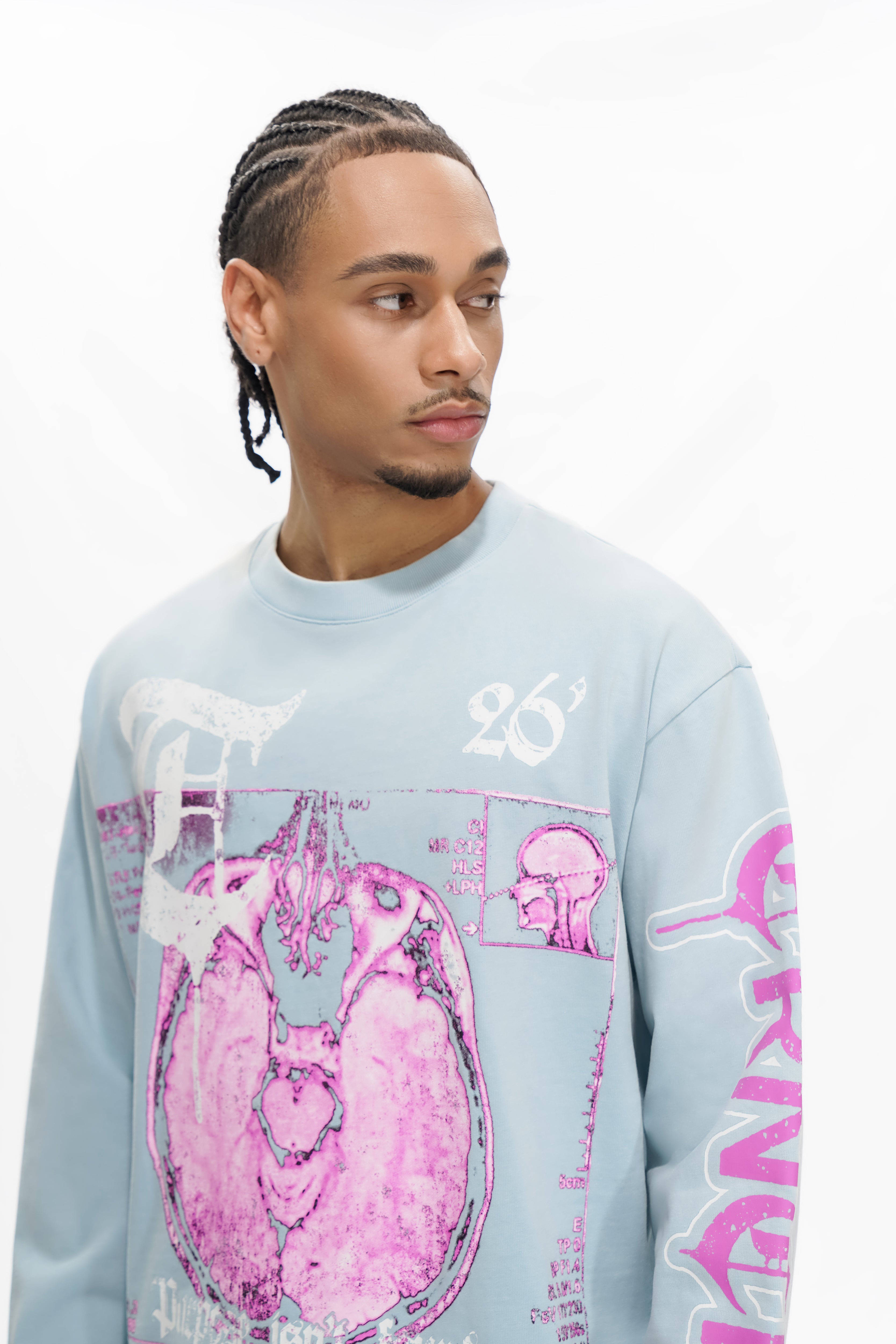 "MINDSET" Blue Crewneck