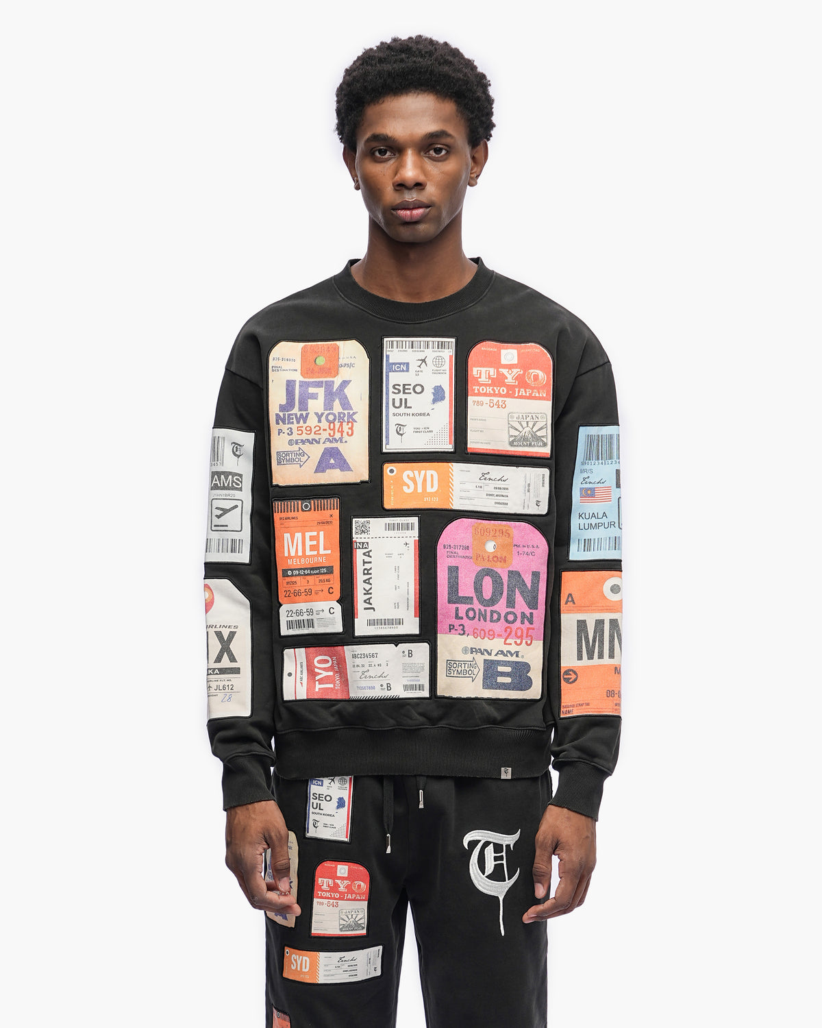 Airmail Black Sweater