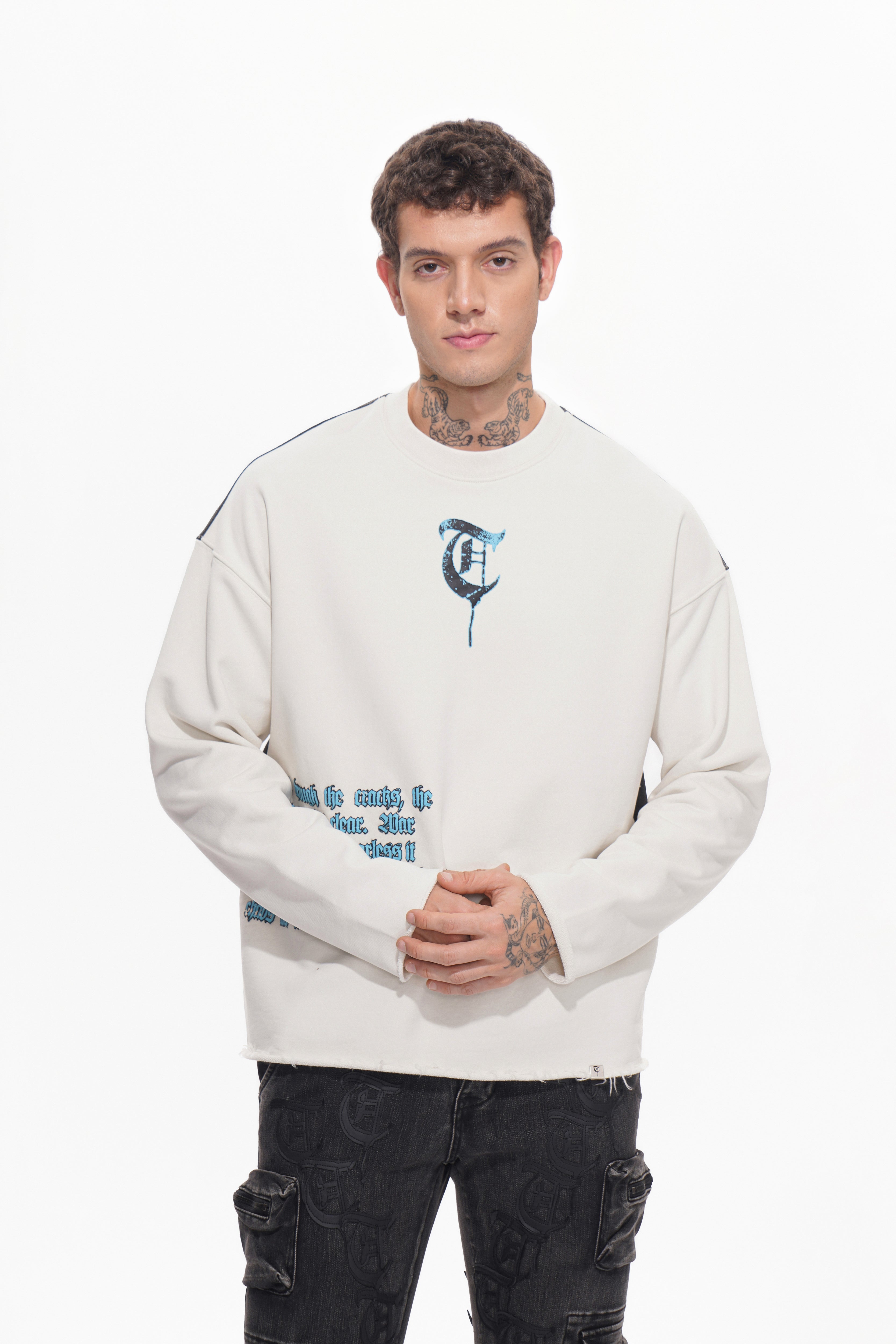 PEEK A BOO White Long Sleeve