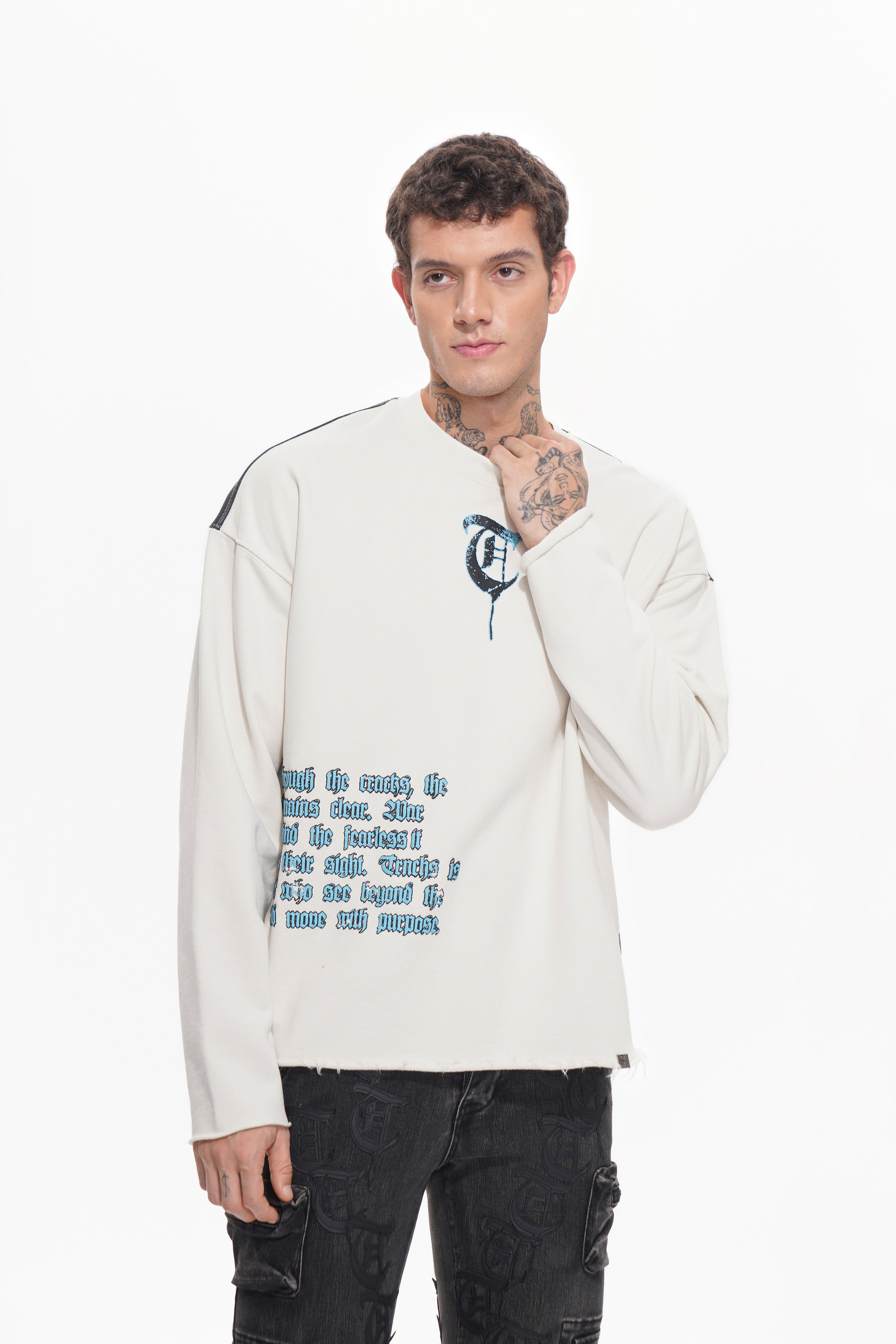 PEEK A BOO White Long Sleeve