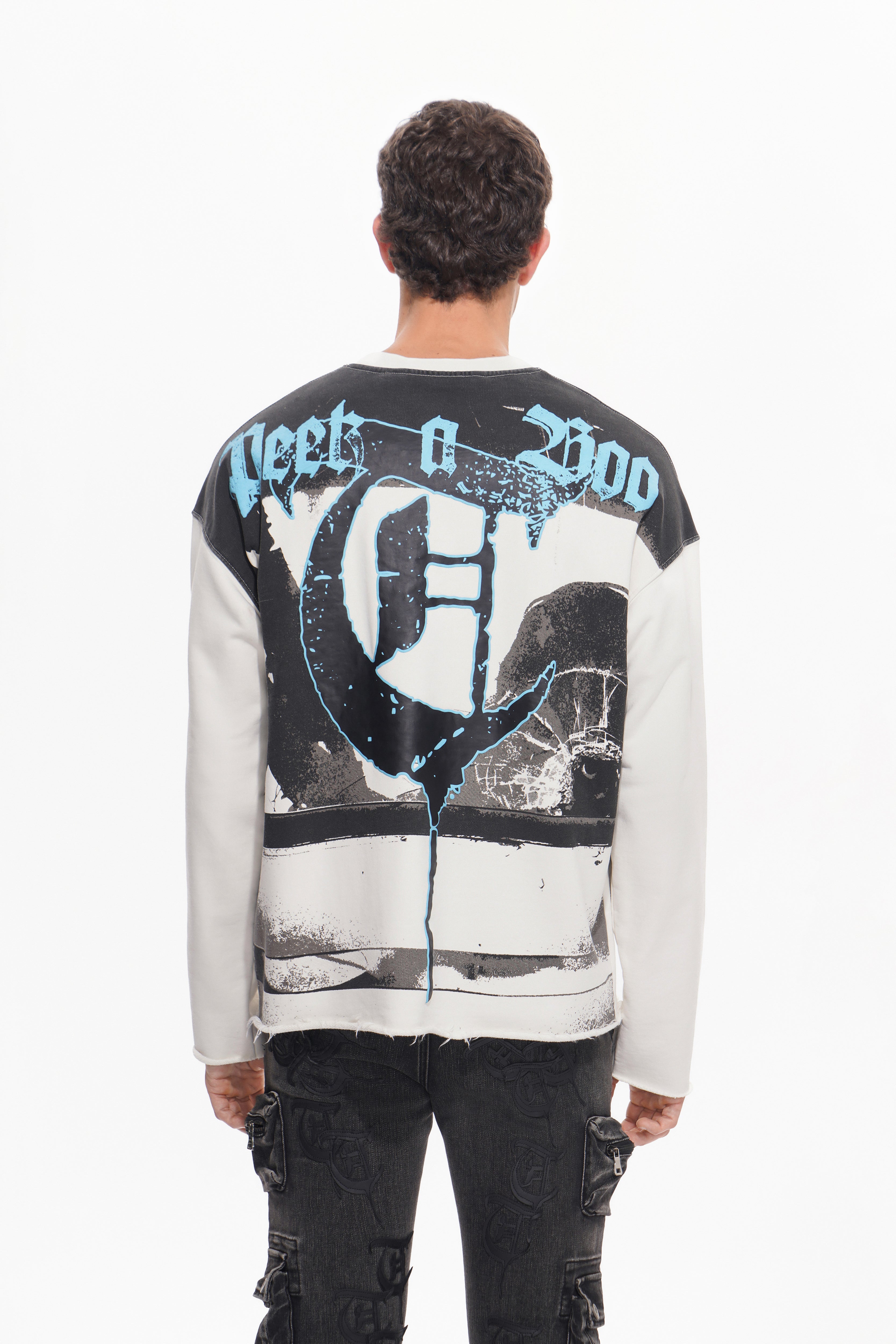 PEEK A BOO White Long Sleeve