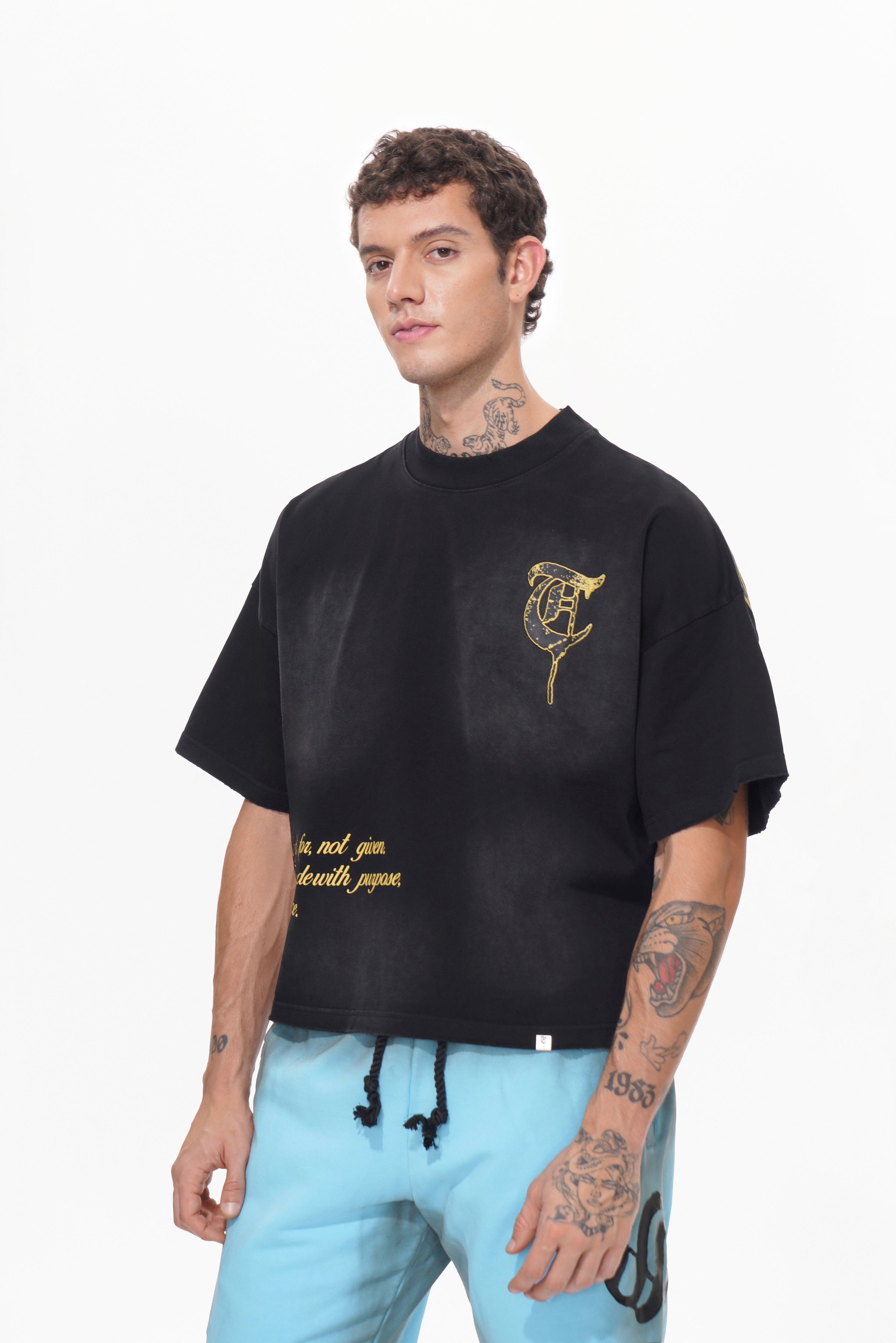 Engel unter Geiern Schwarzes T-Shirt