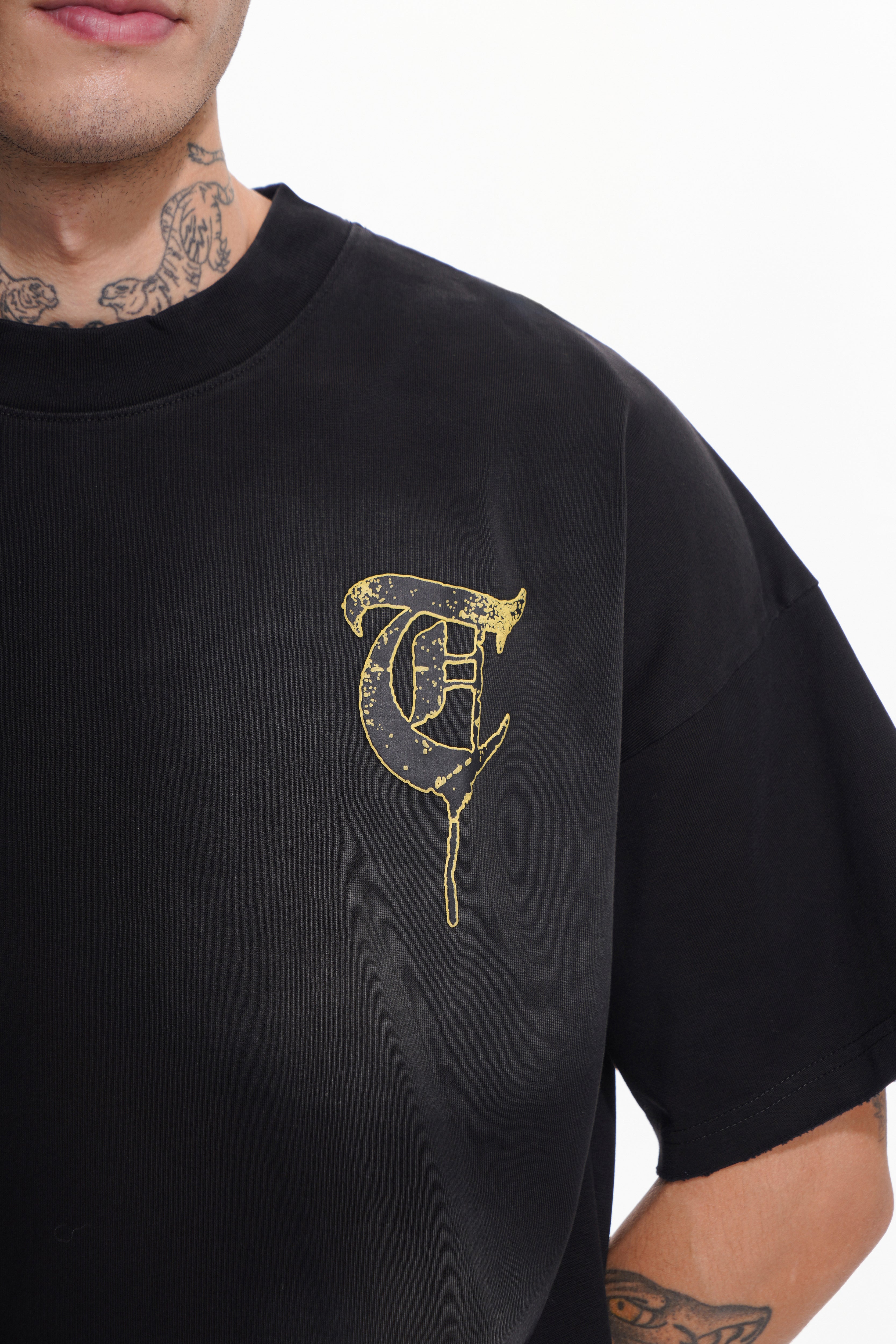 Engel unter Geiern Schwarzes T-Shirt