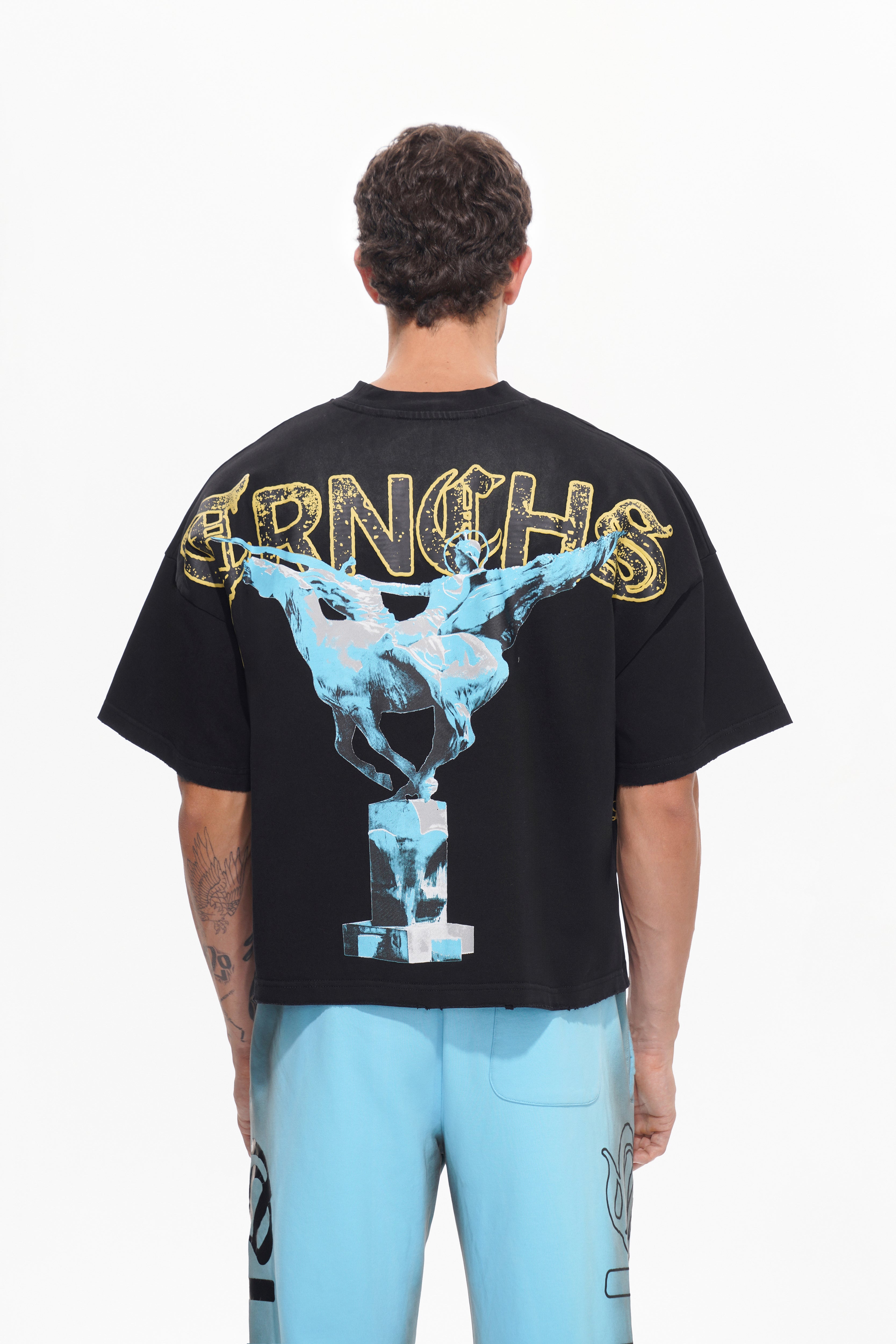 Engel unter Geiern Schwarzes T-Shirt