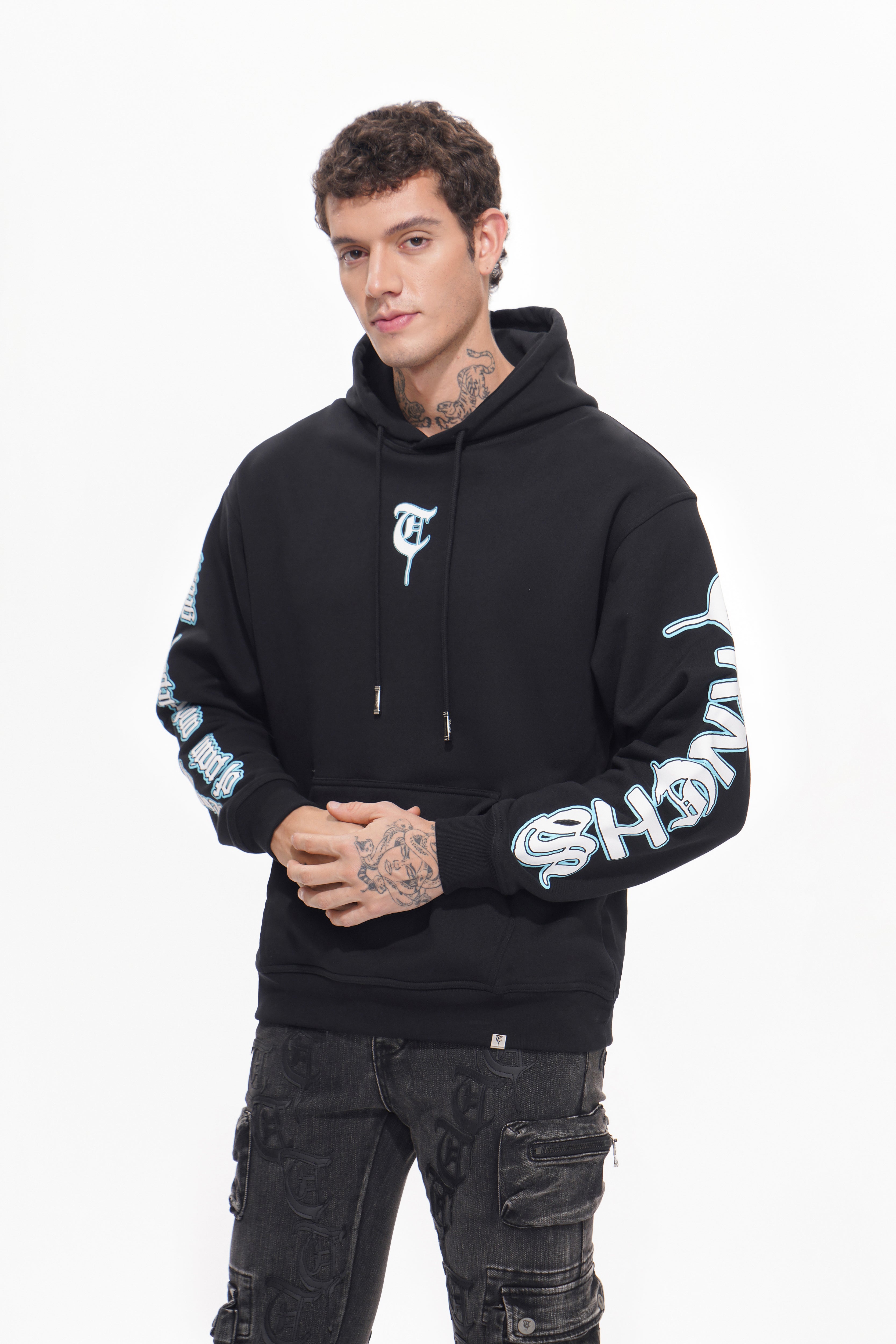 MASKED SOLDAT Schwarzer Hoodie