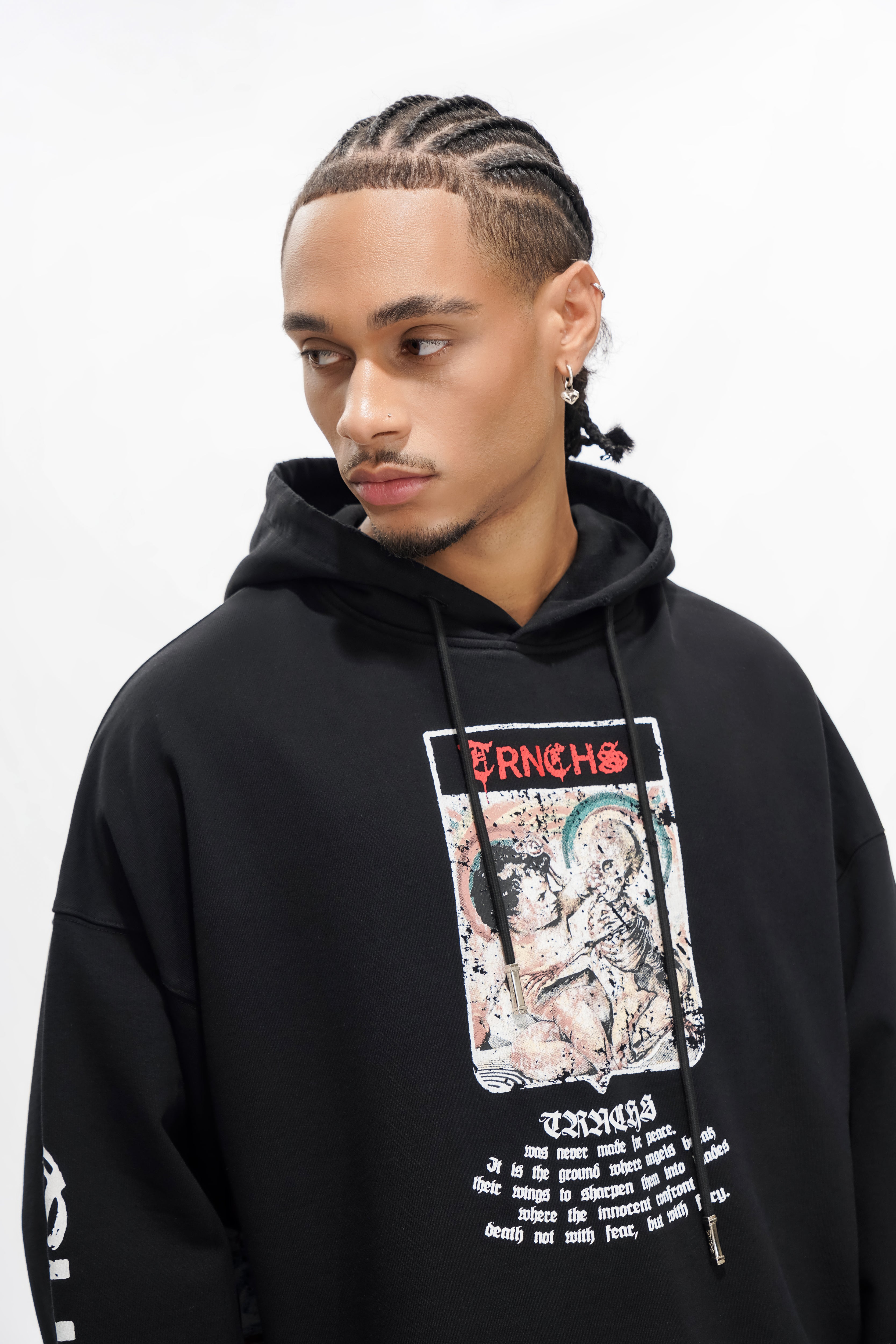 MILITANT GOTHIC Schwarzer Hoodie