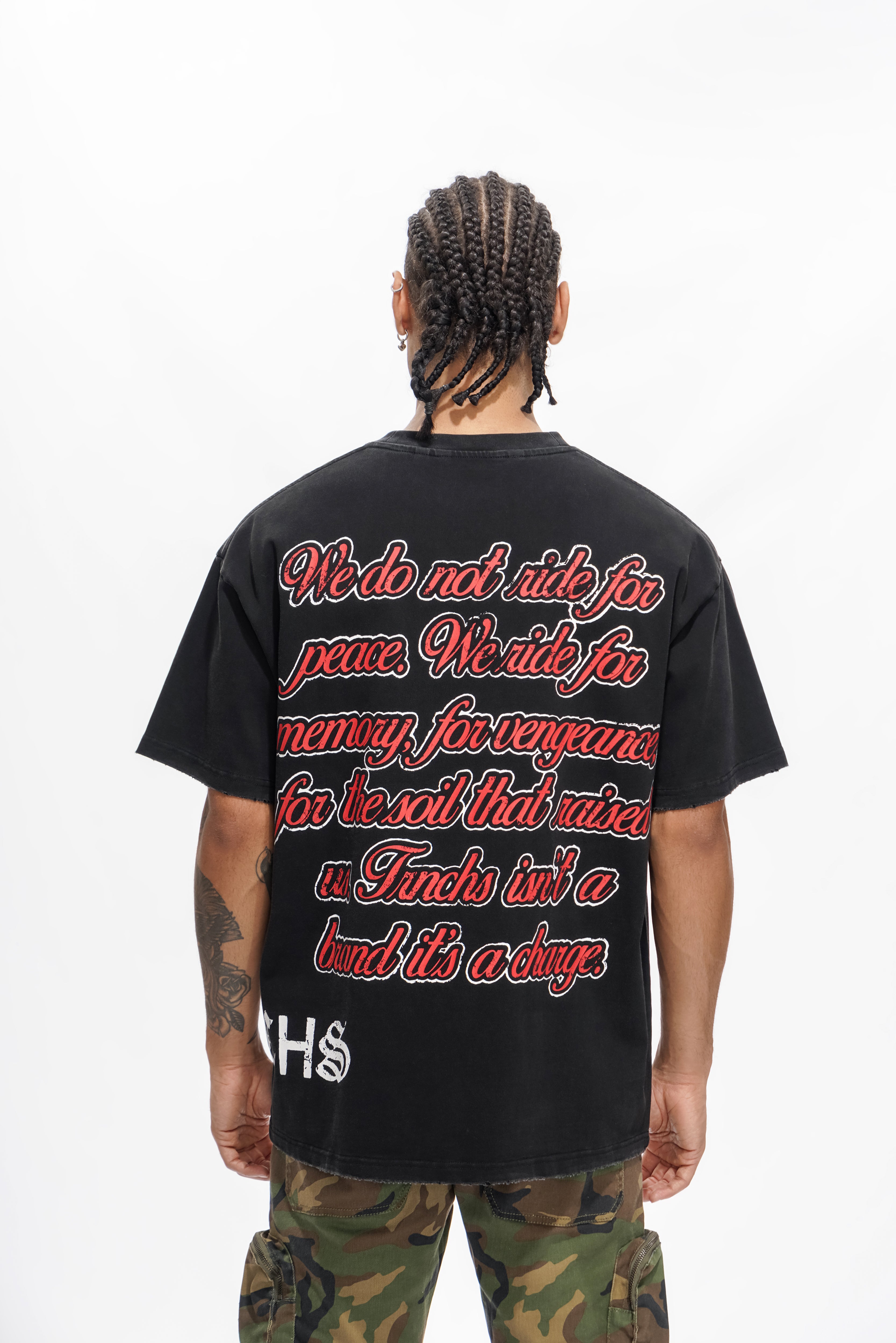 Schwarzes T-Shirt „INFANTERIE“