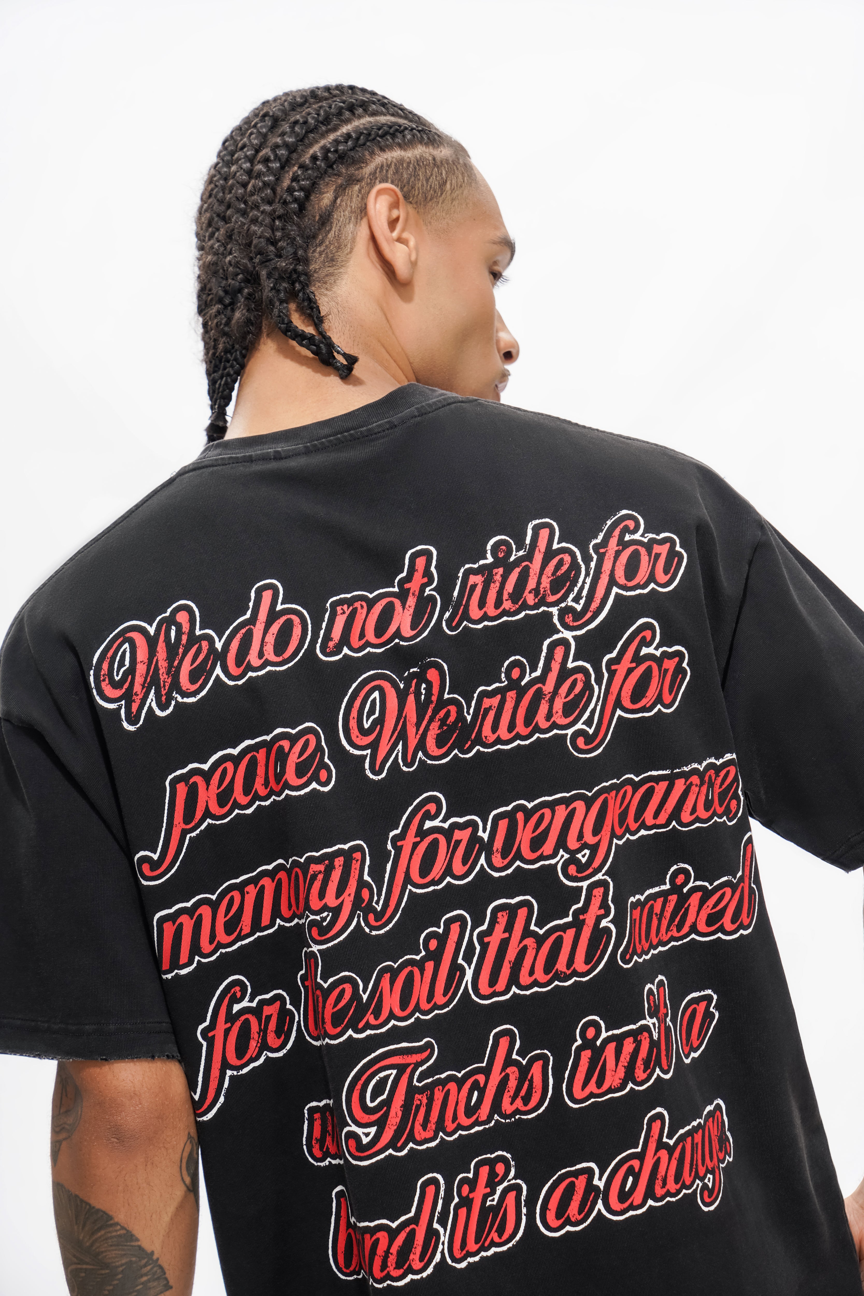 Schwarzes T-Shirt „INFANTERIE“