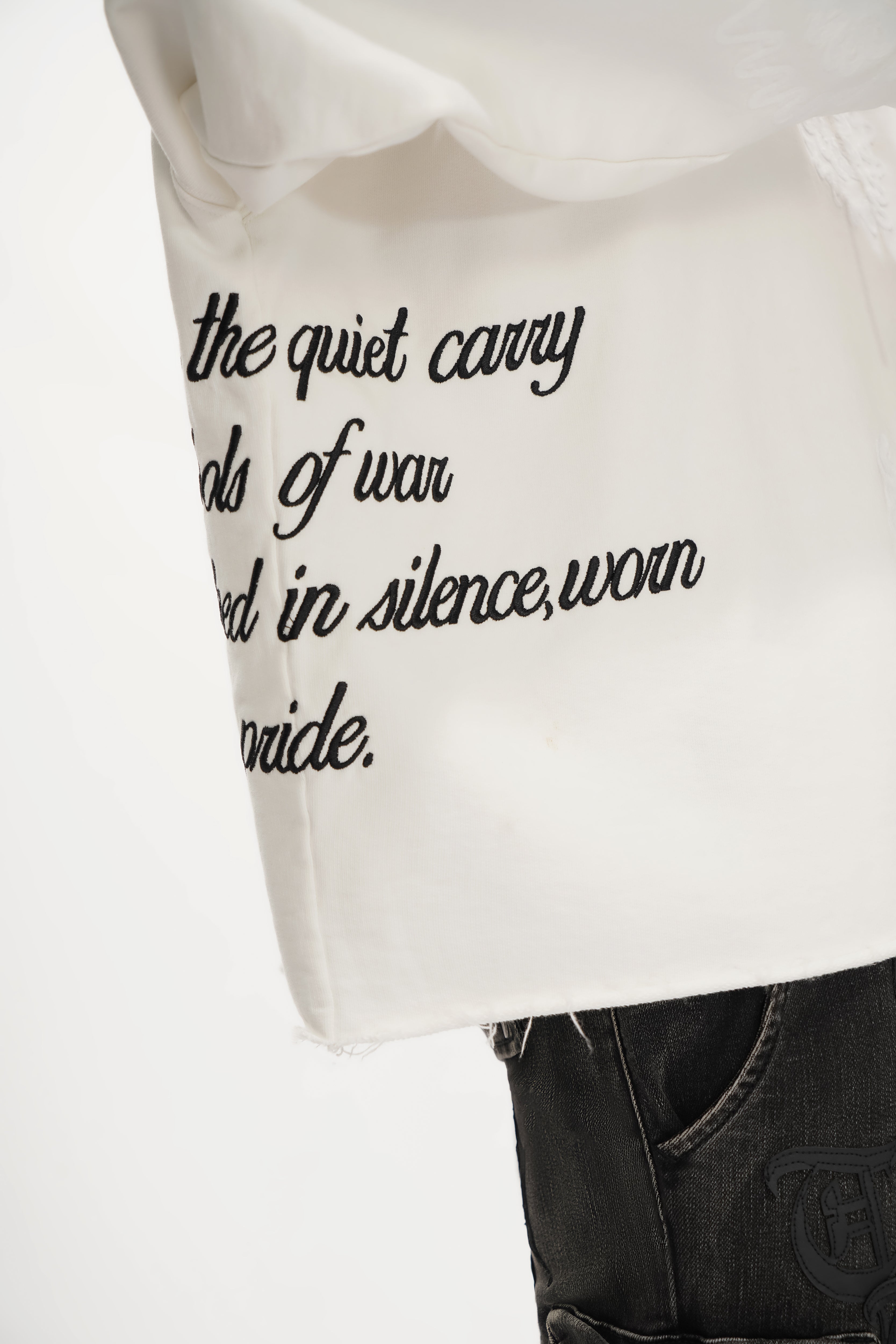 "PAISLEY COMMAND" White Hoodie