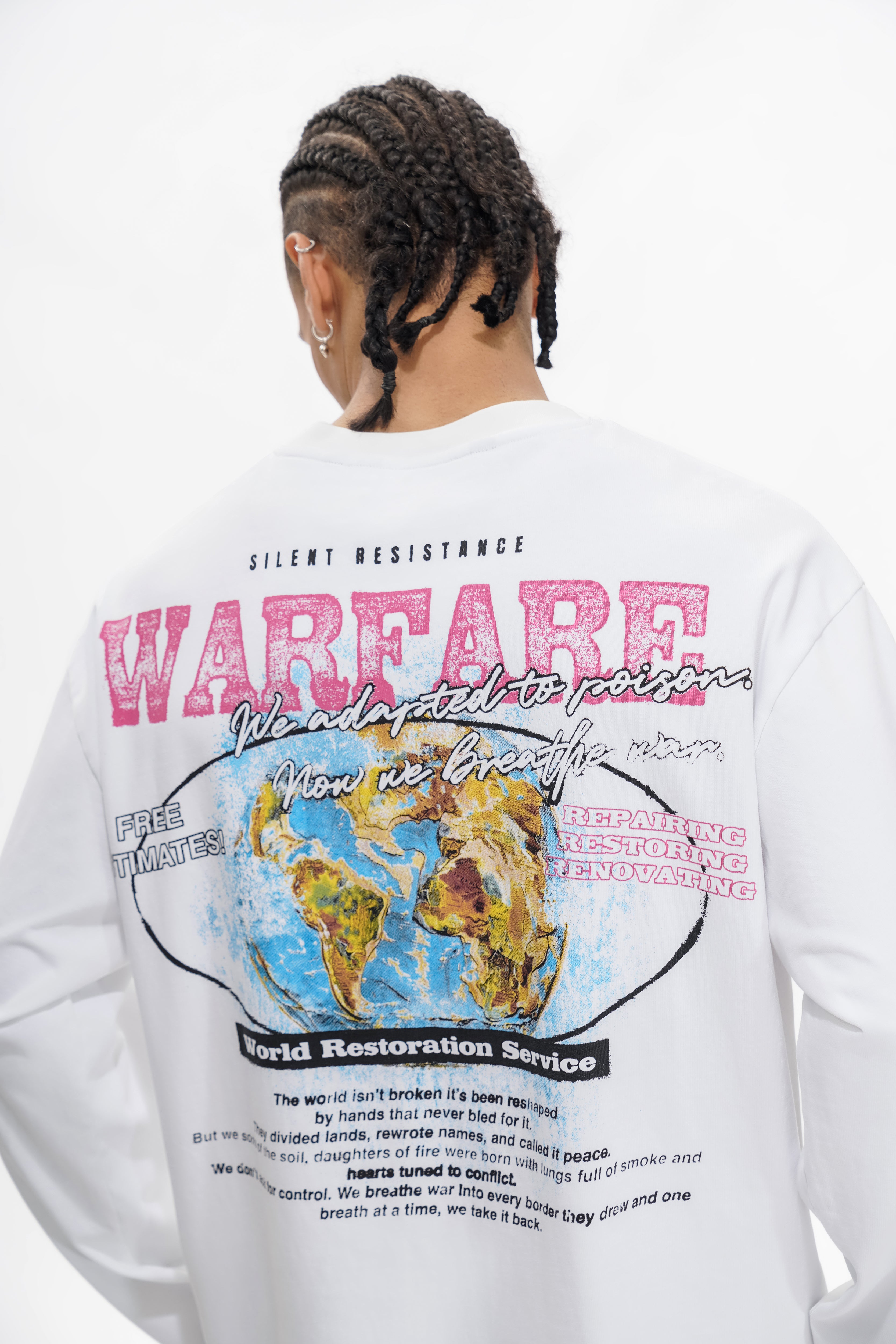 WARFARE Blanc Manches Longues