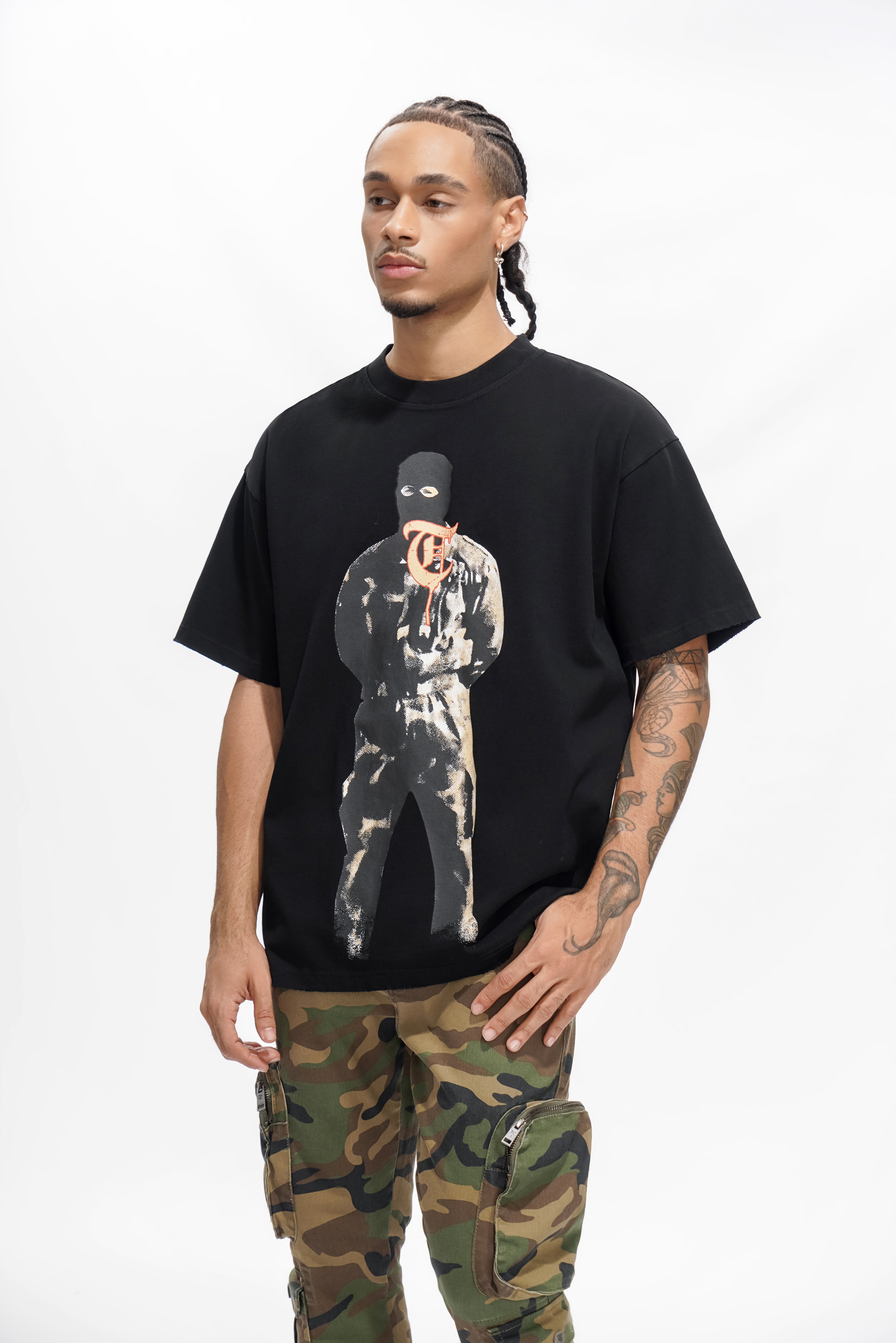 WAR TOUR Schwarzes T-Shirt