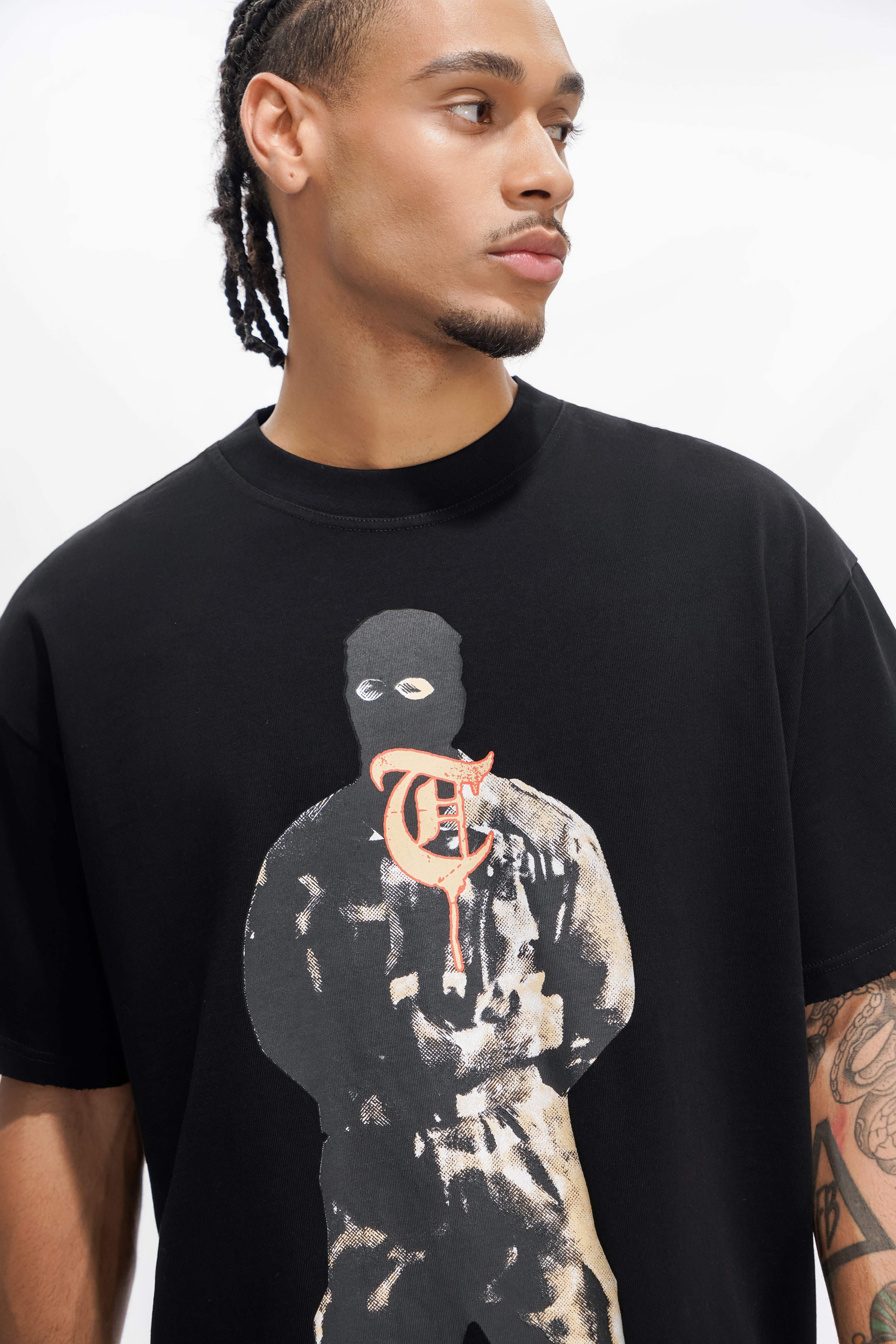 WAR TOUR Schwarzes T-Shirt